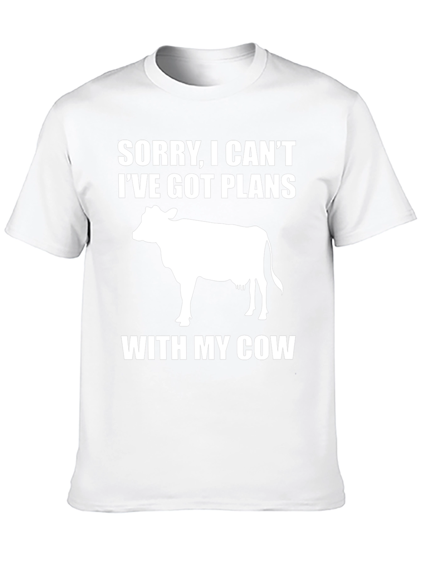 Black Funny Cow Lover T-Shirt - I've Got Plans With My Cow view 10