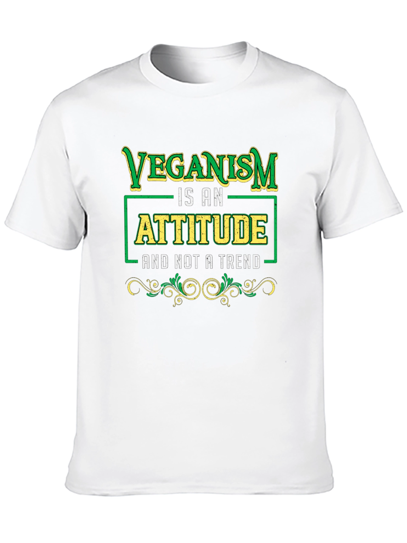 Black Veganism Attitude Black T-Shirt view 10