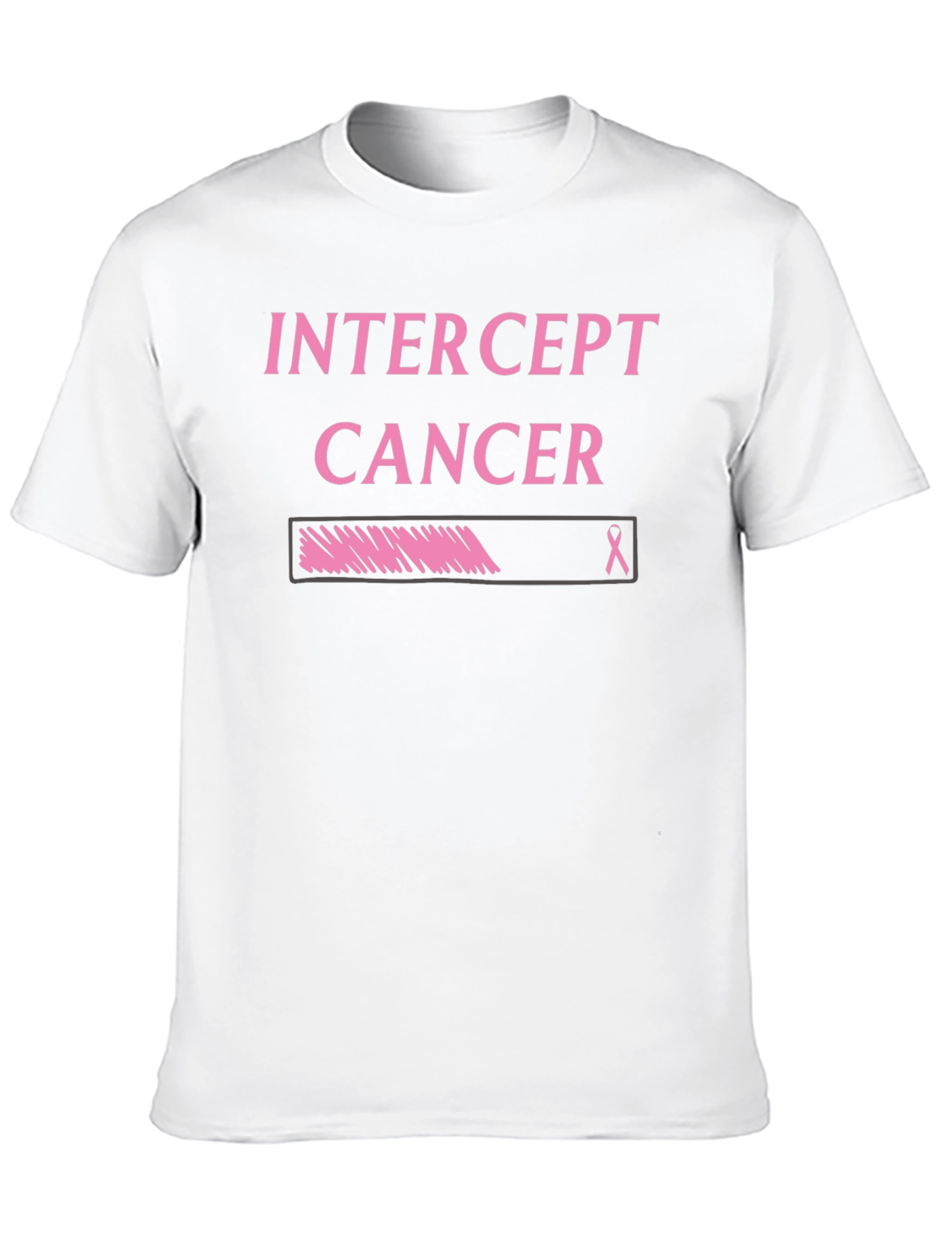 Black Intercept Cancer Awareness T-Shirt view 10