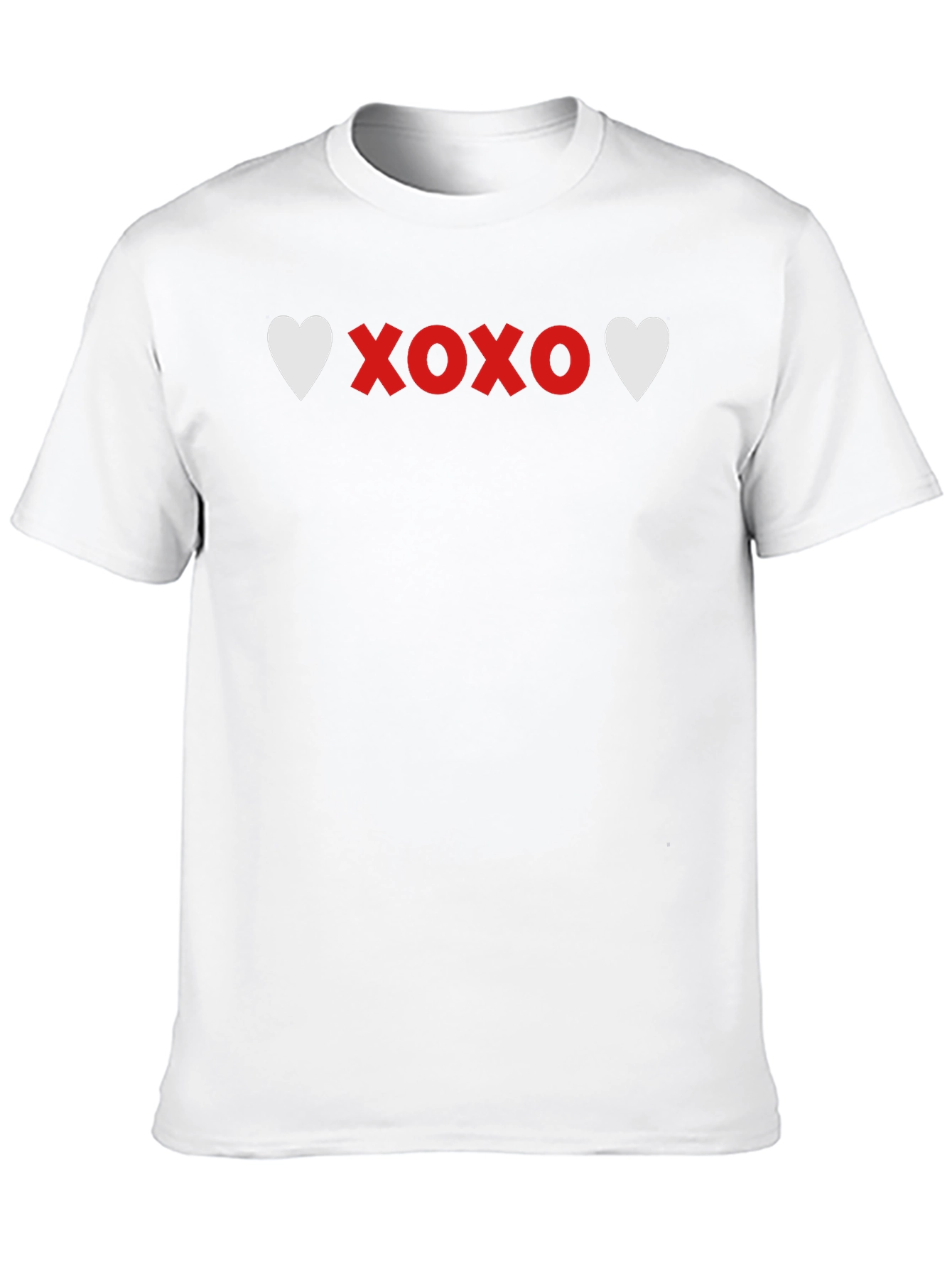 Black Heart XOXO Graphic Tee - Soft Black Casual T-Shirt view 10