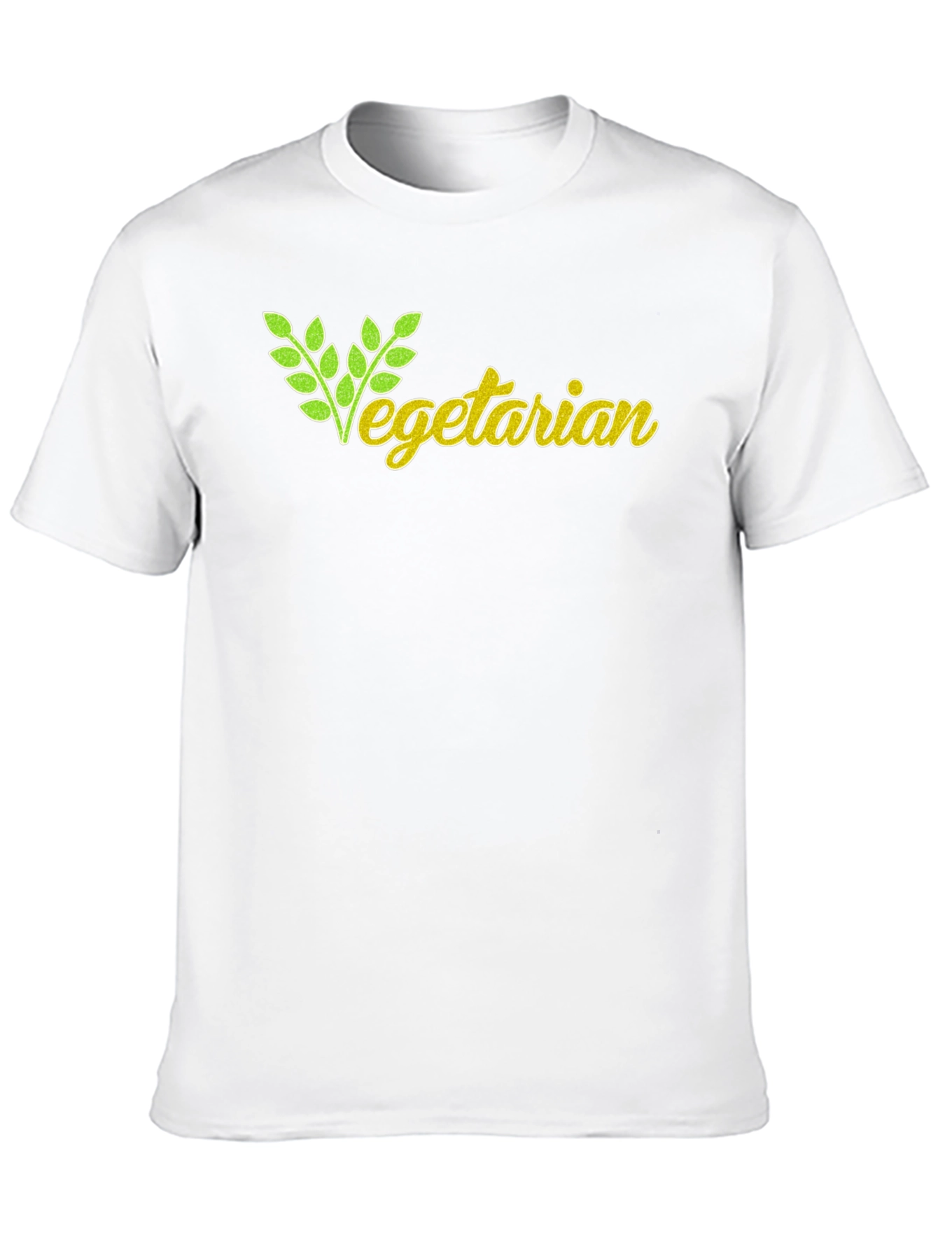 Black Vegetarian Graphic T-Shirt - Black view 10