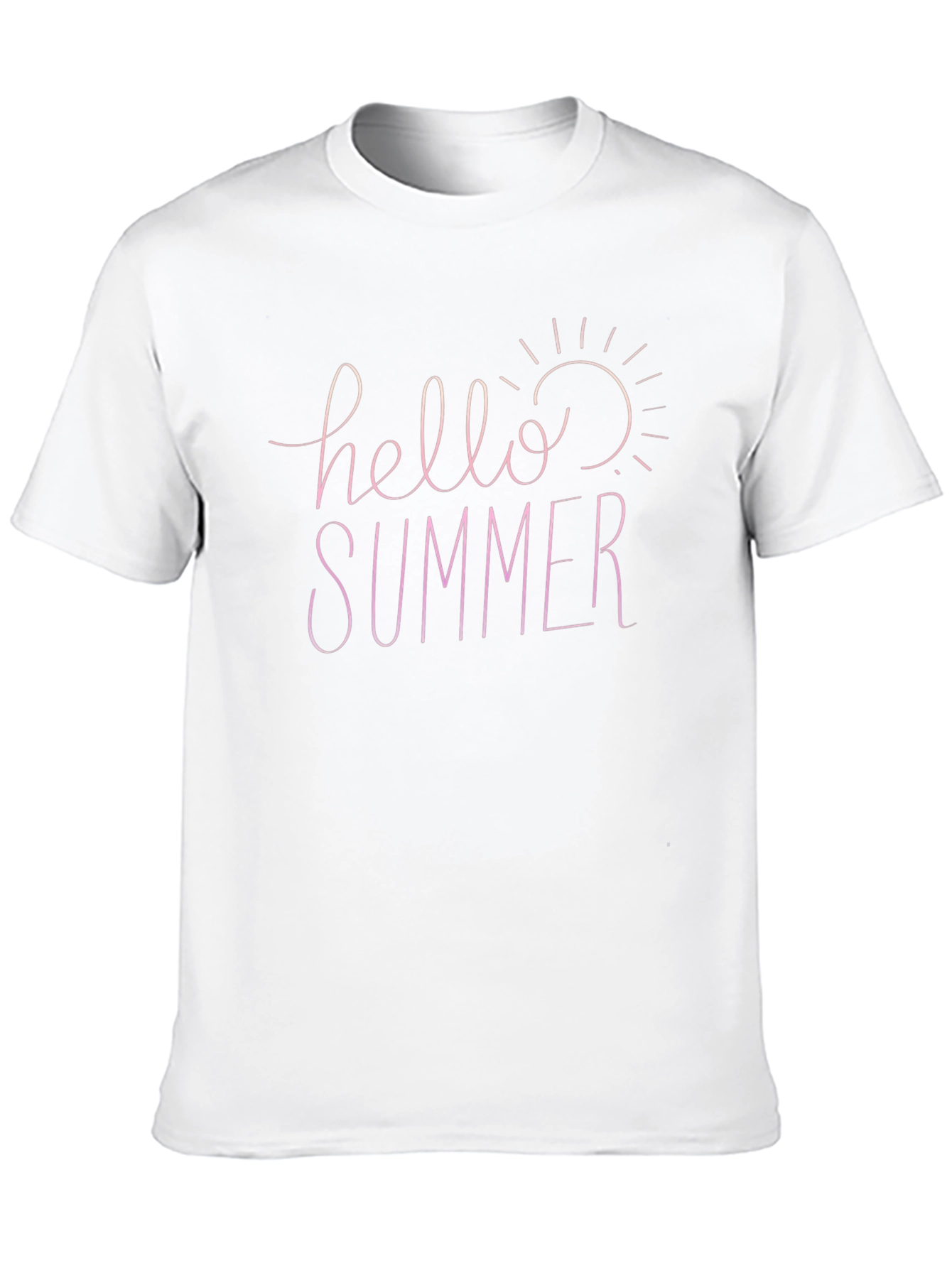 Black Hello Summer Black Cotton T-Shirt view 10