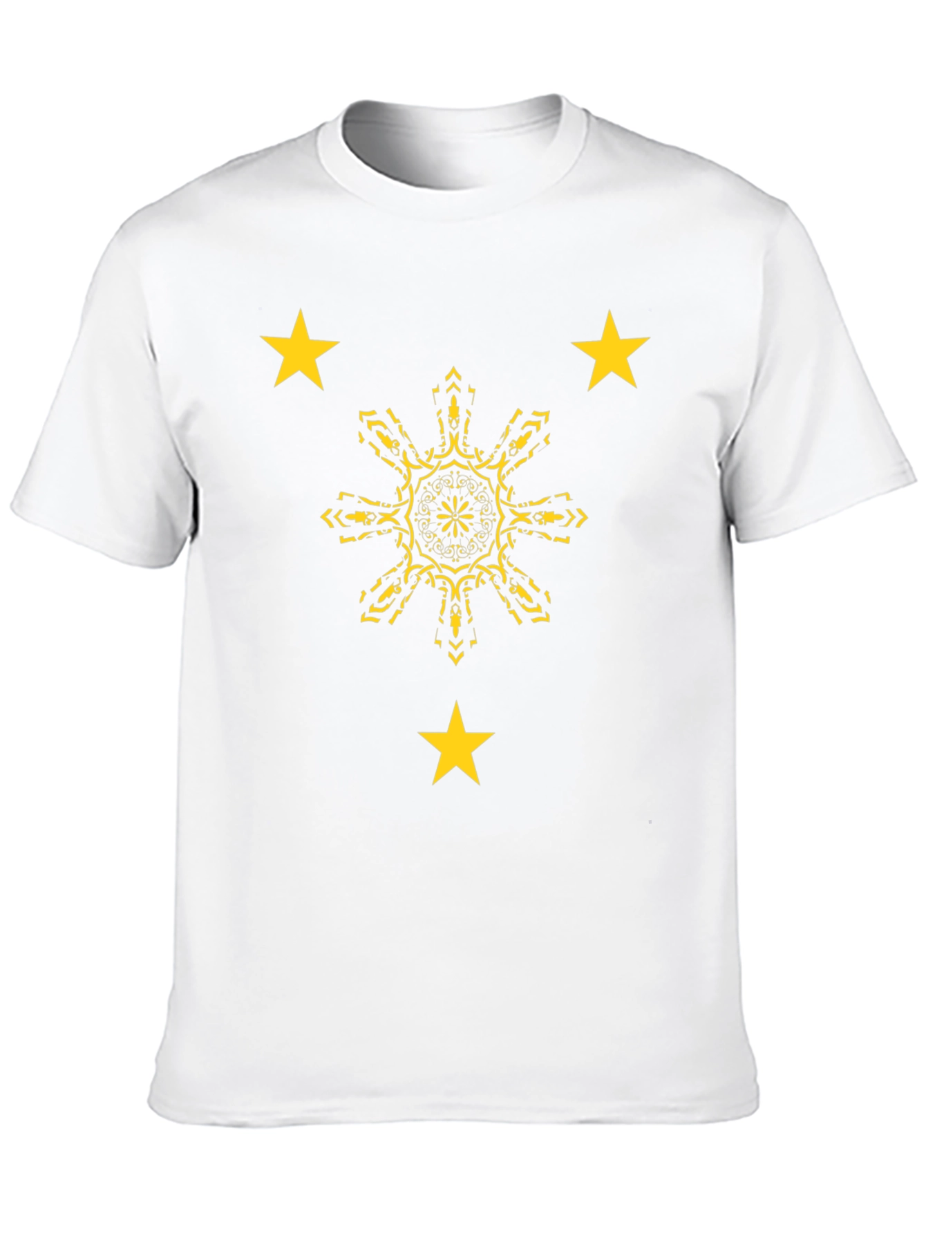 Black Filipino Pride Black Tee: Sun & Stars view 10