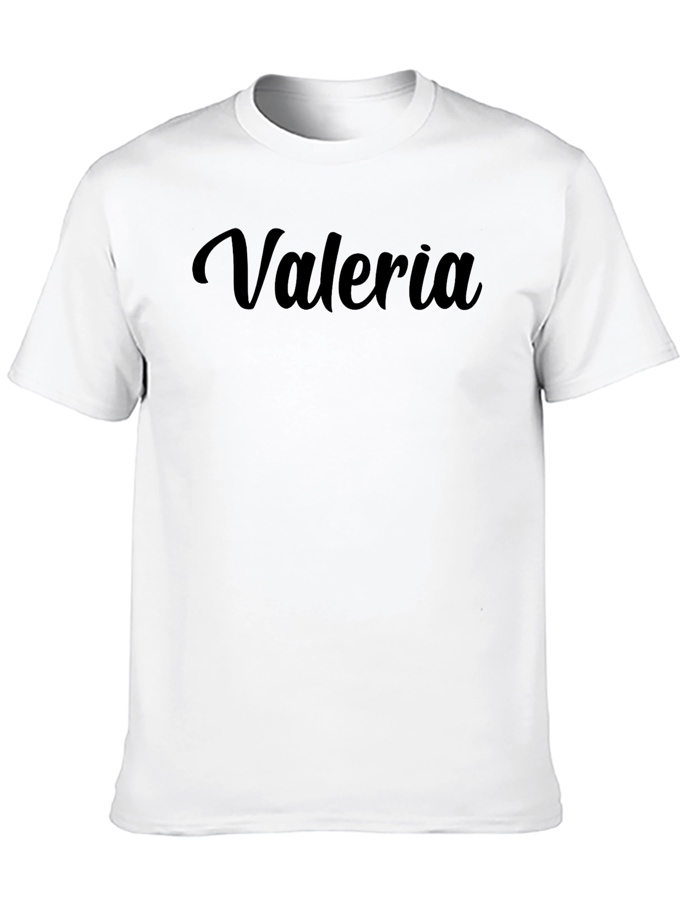 Black Valeria Personalized Black T-Shirt view 10