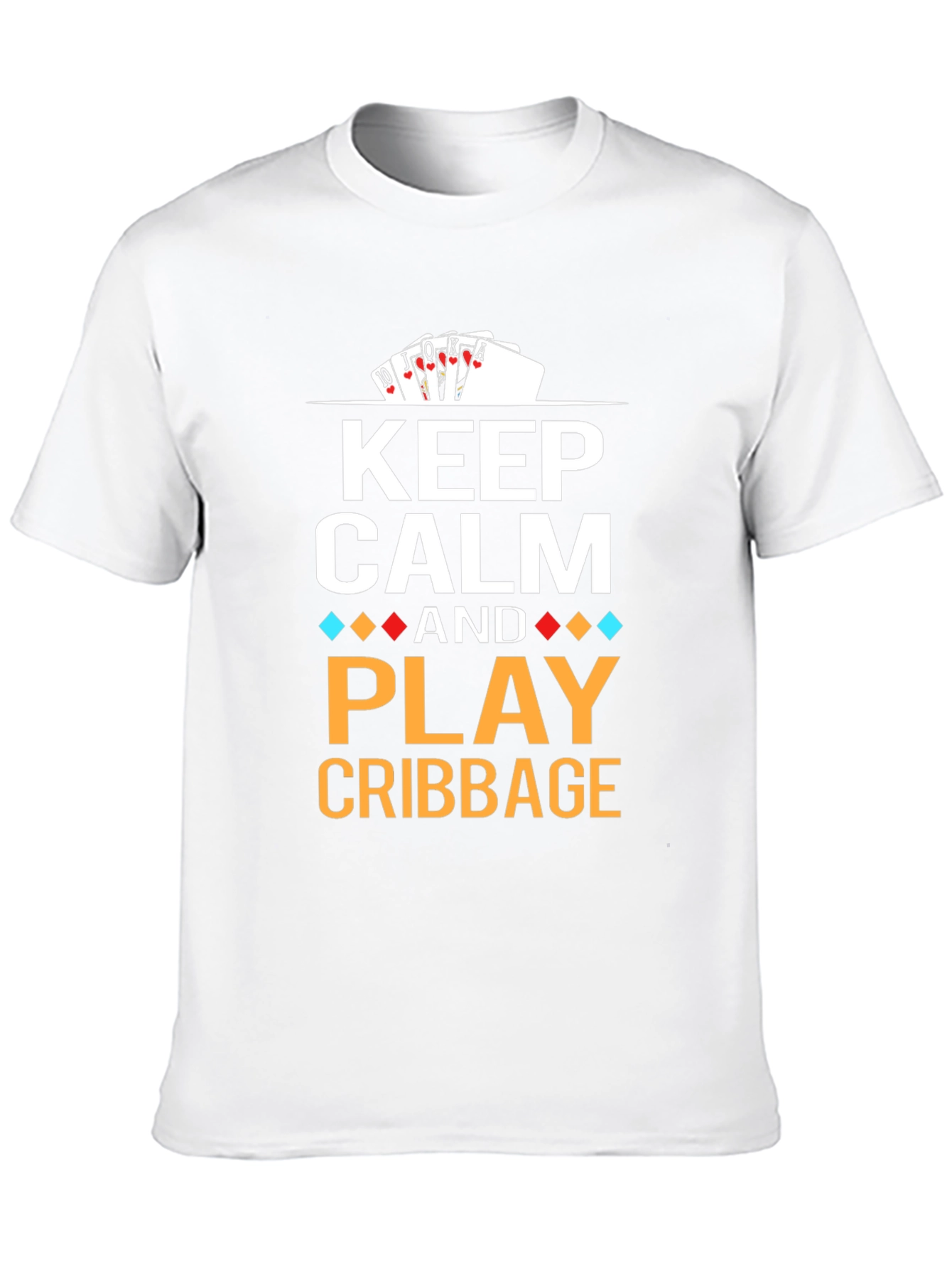 Black Keep Calm and Play Cribbage T-Shirt view 10