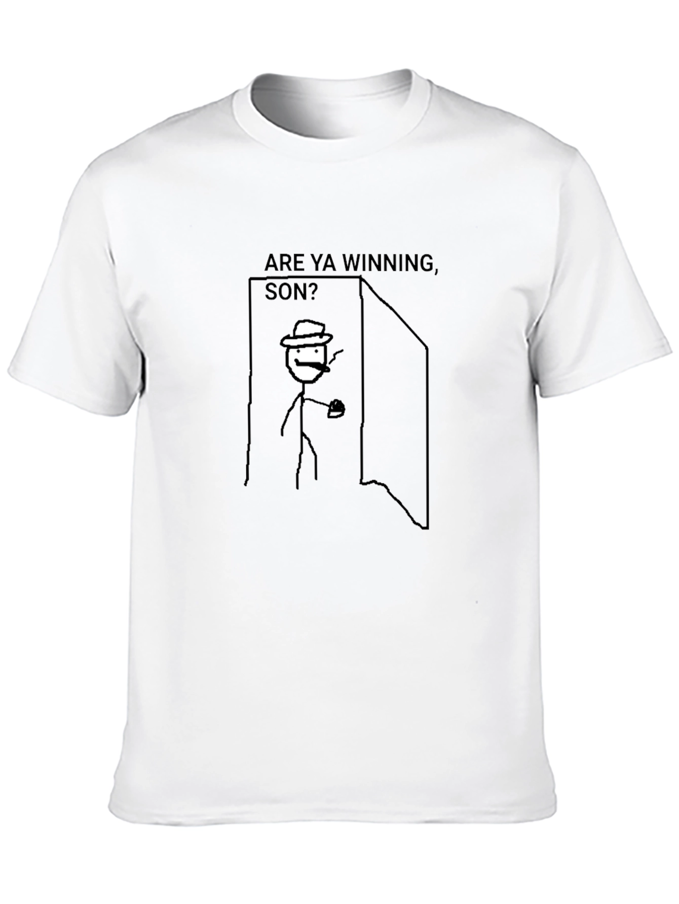 Black Are Ya Winning, Son? Black T-Shirt view 10