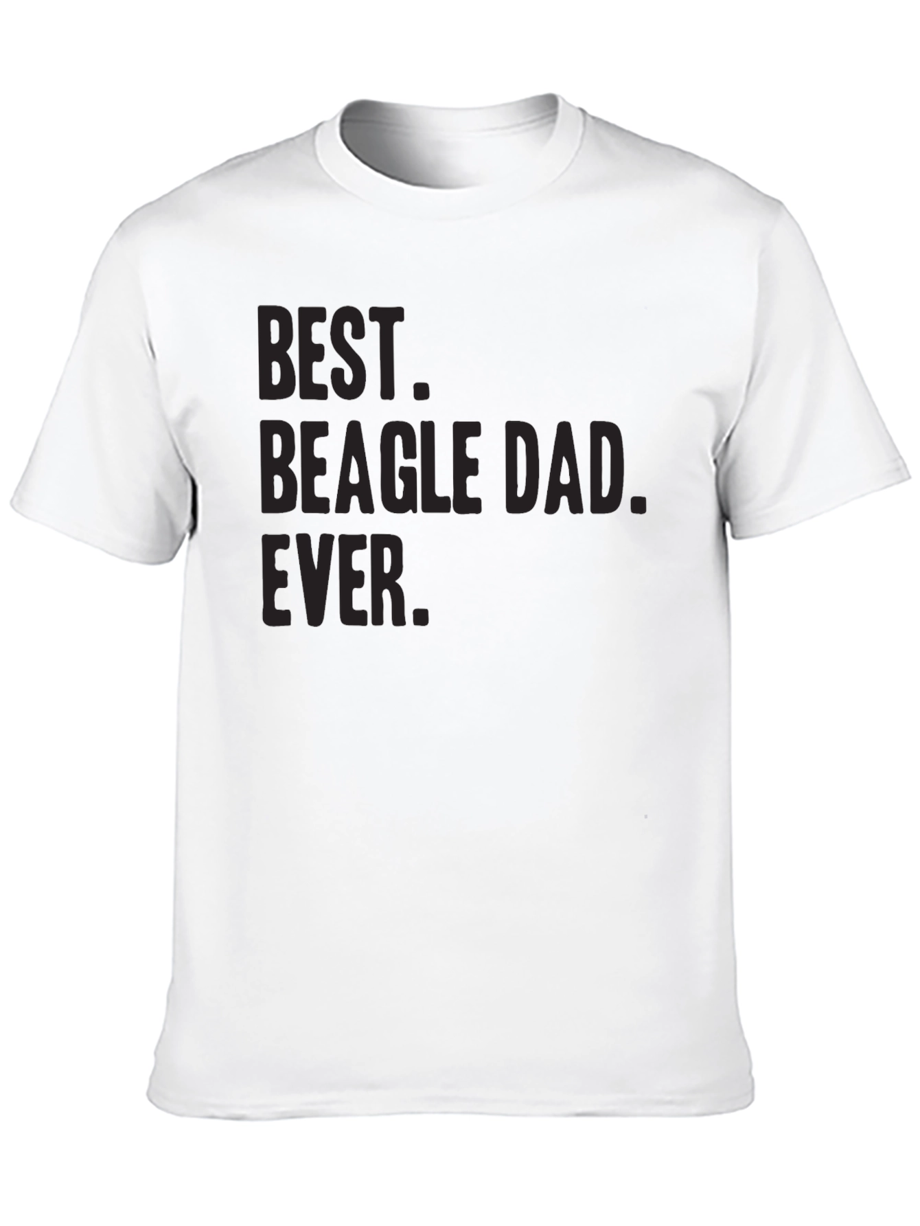 Black Best Beagle Dad Ever Graphic Tee - Men's Black T-Shirt view 10