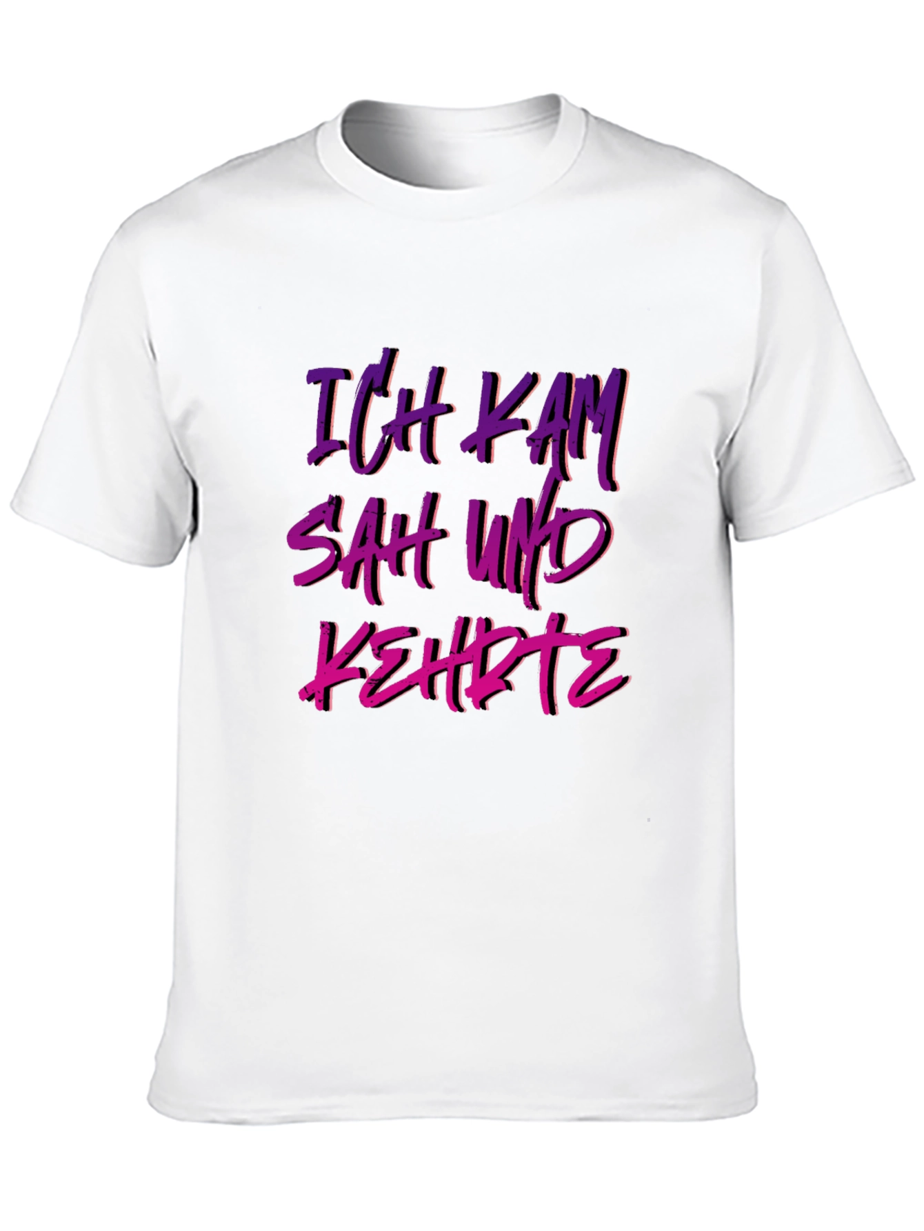 Black Ich Kam Sah Und Kehrte T-Shirt - German Slogan view 10