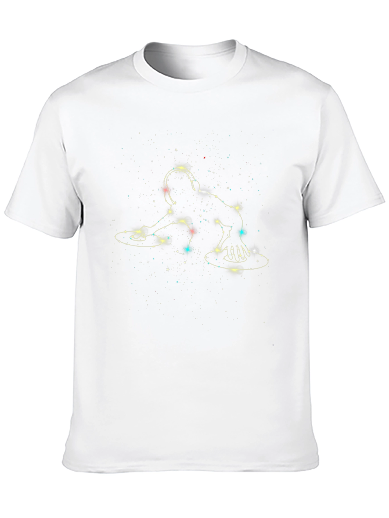 Black DJ Constellation Graphic Black T-Shirt view 10
