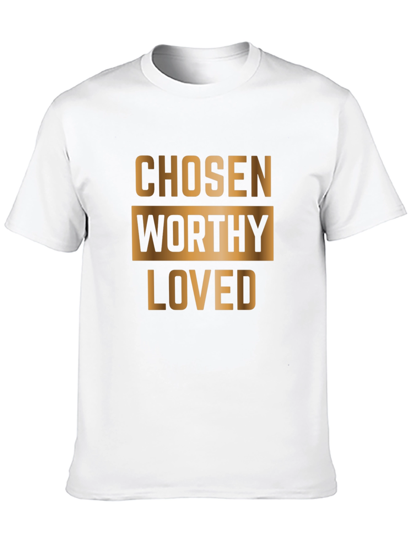 Black Chosen Worthy Loved Graphic T-Shirt - Black Cotton Blend view 10