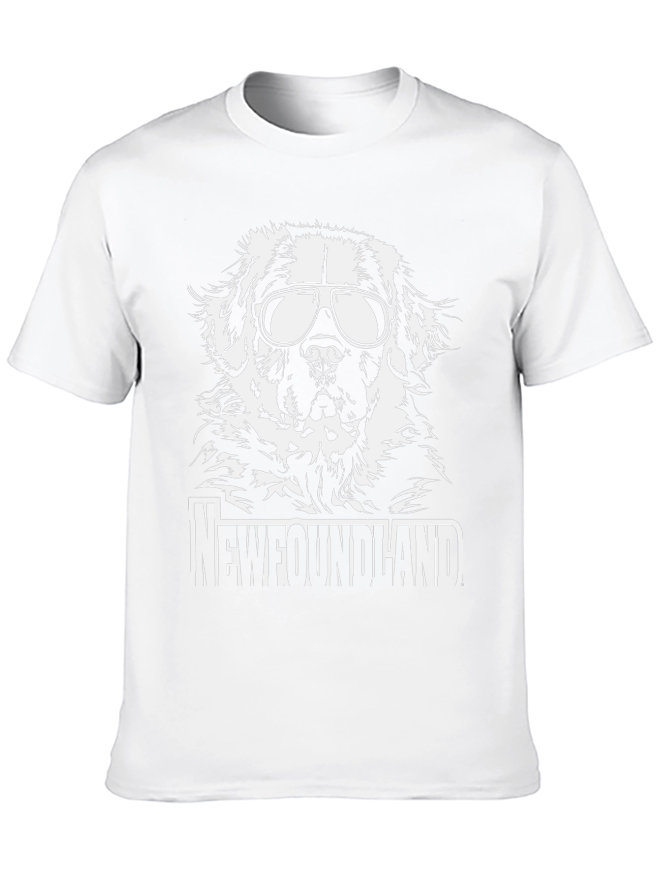 Newfoundland Dog Sunglasses Graphic Tee - 10