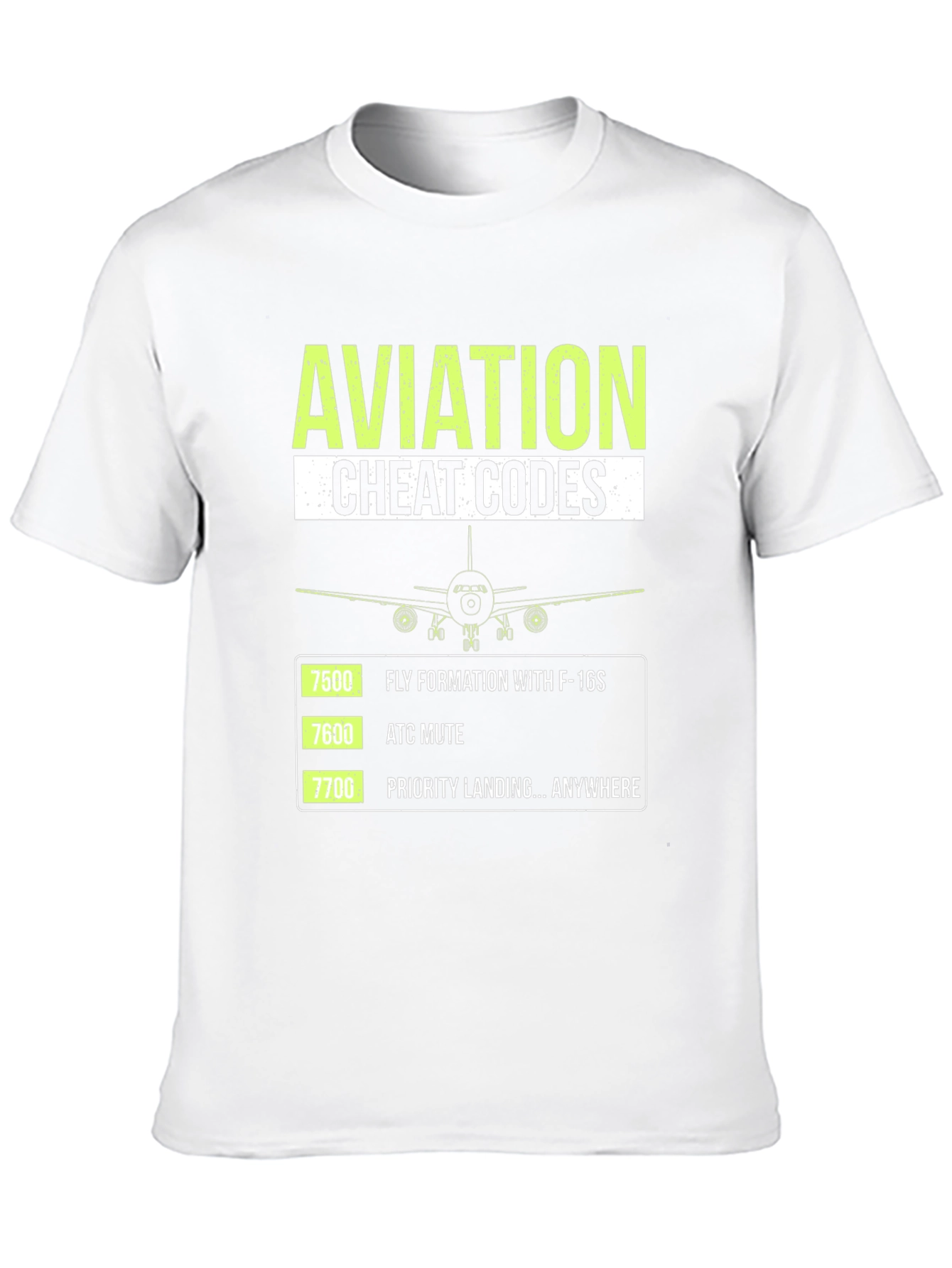 Aviation Cheat Codes Graphic T-Shirt - 10