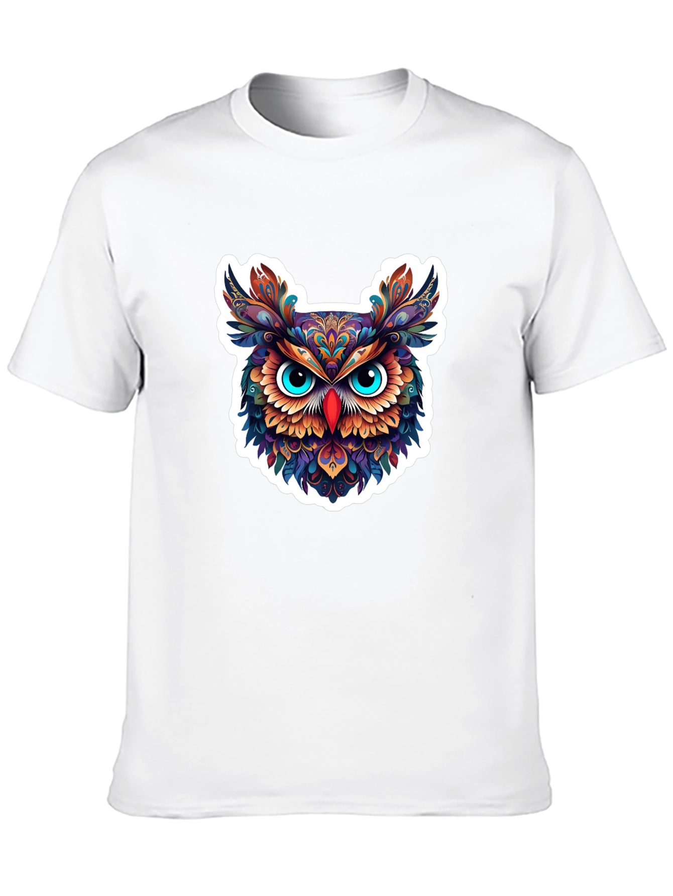 Black Men's Black Owl Graphic Tee view 10