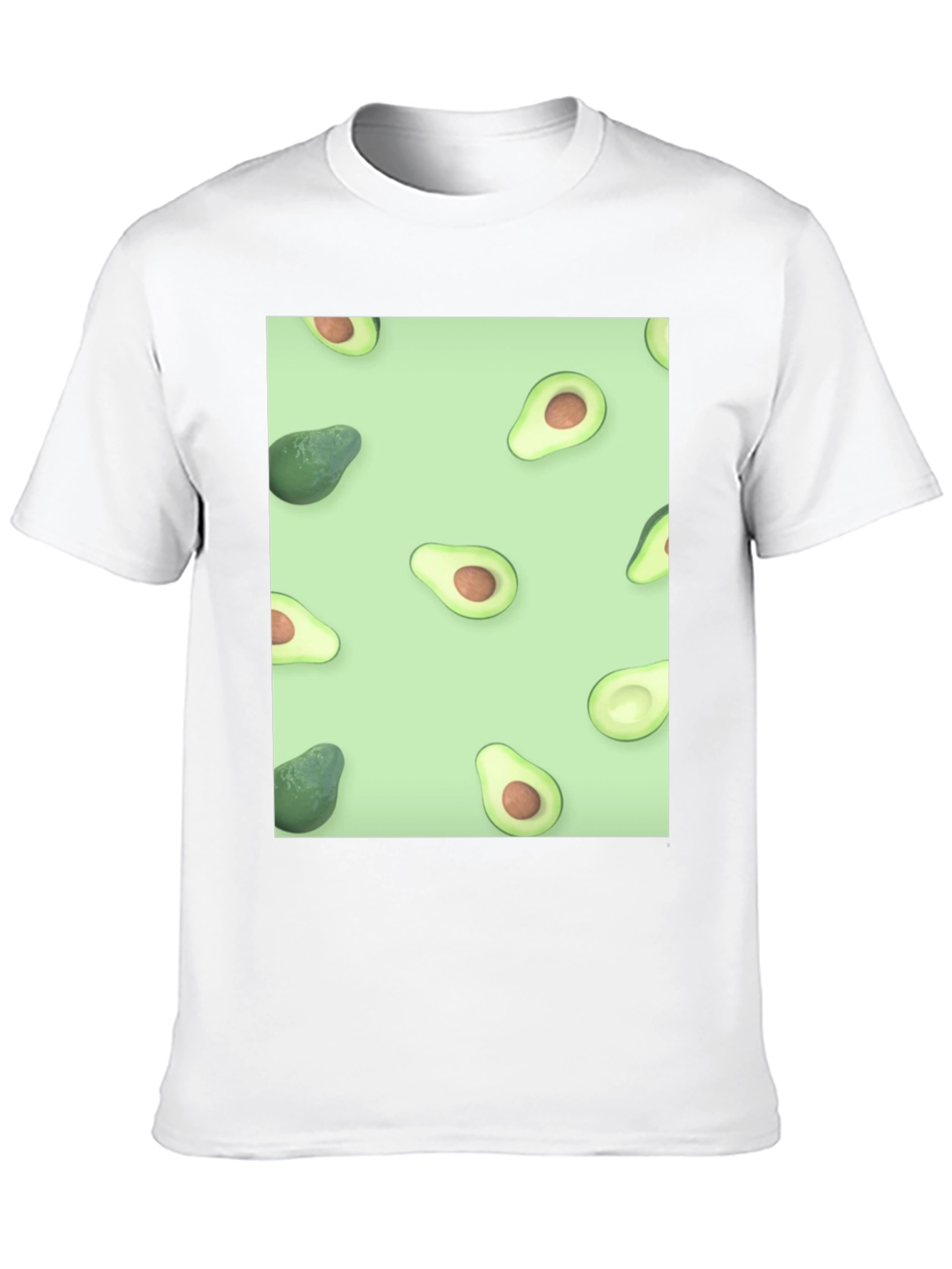 Black Avocado Patterned T-Shirt - Stylish & Unique! view 10