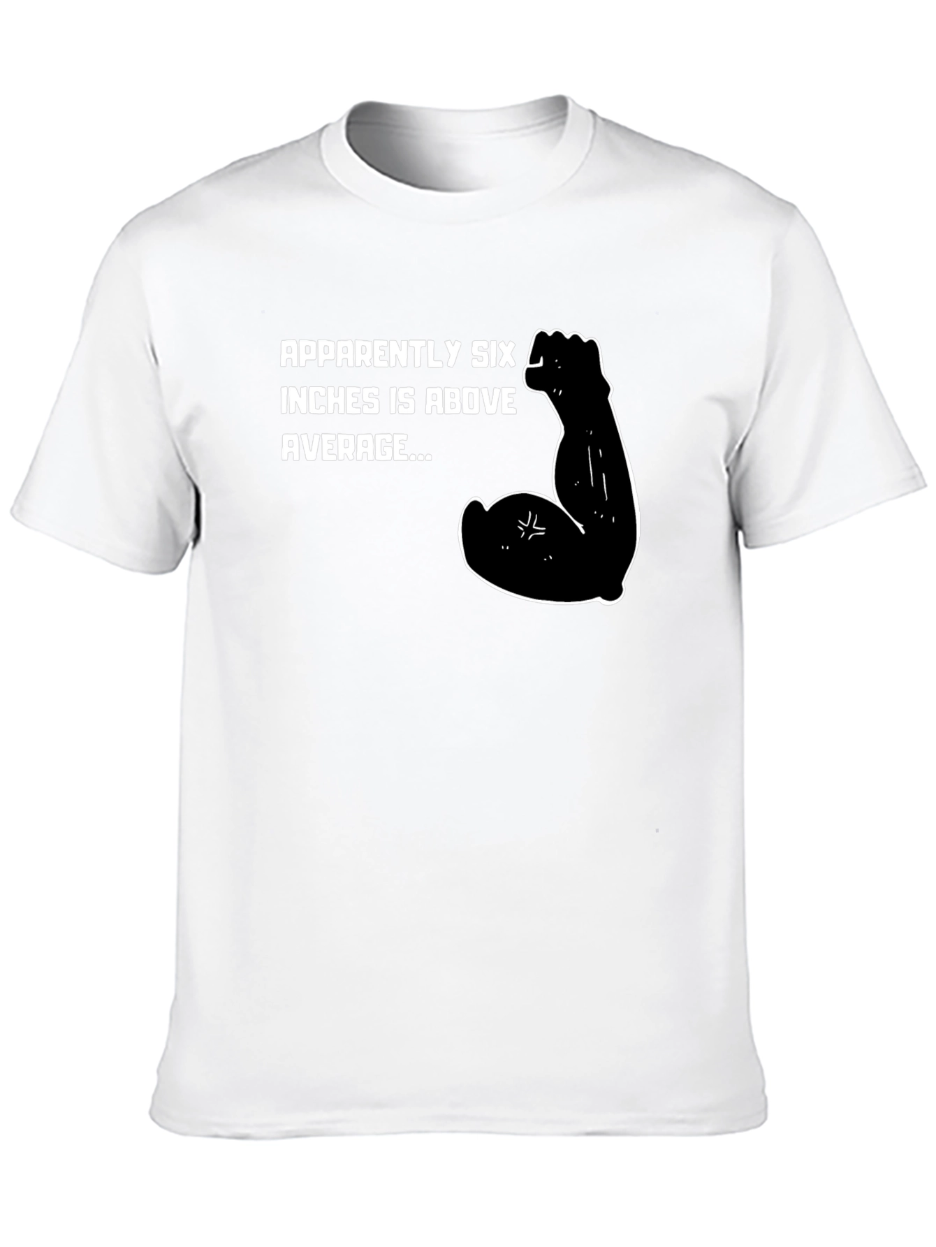 Black Six Inches Above Average Graphic T-Shirt view 10