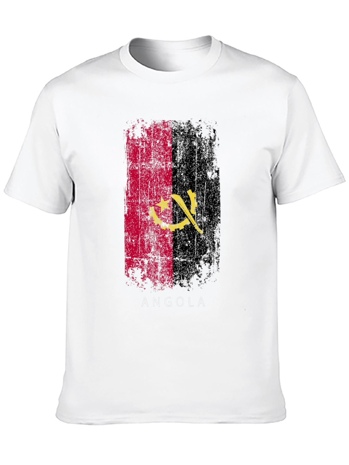 Angola Flag T-Shirt - Black Pride Tee - 10