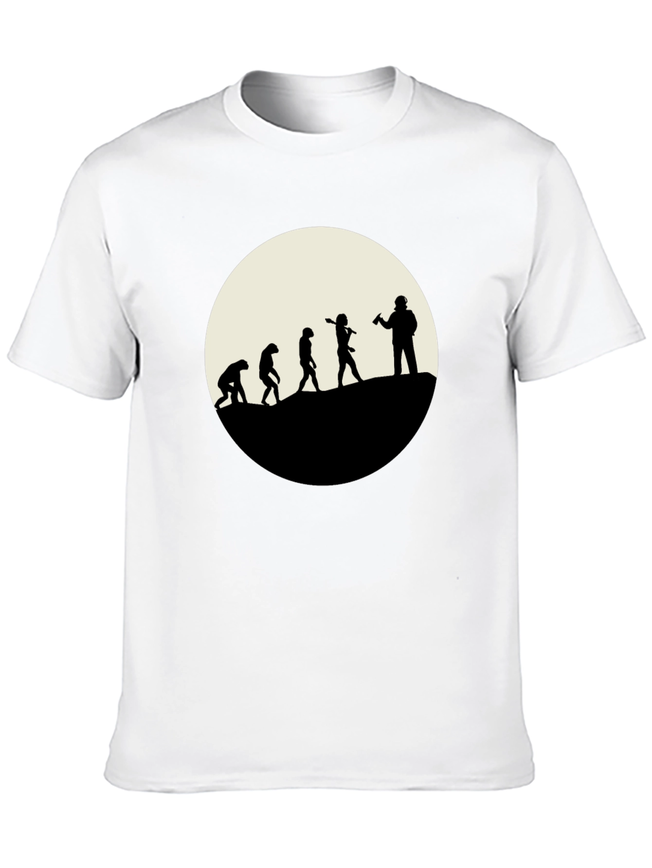 Black Evolution of the Beer Drinker - Black T-Shirt view 10