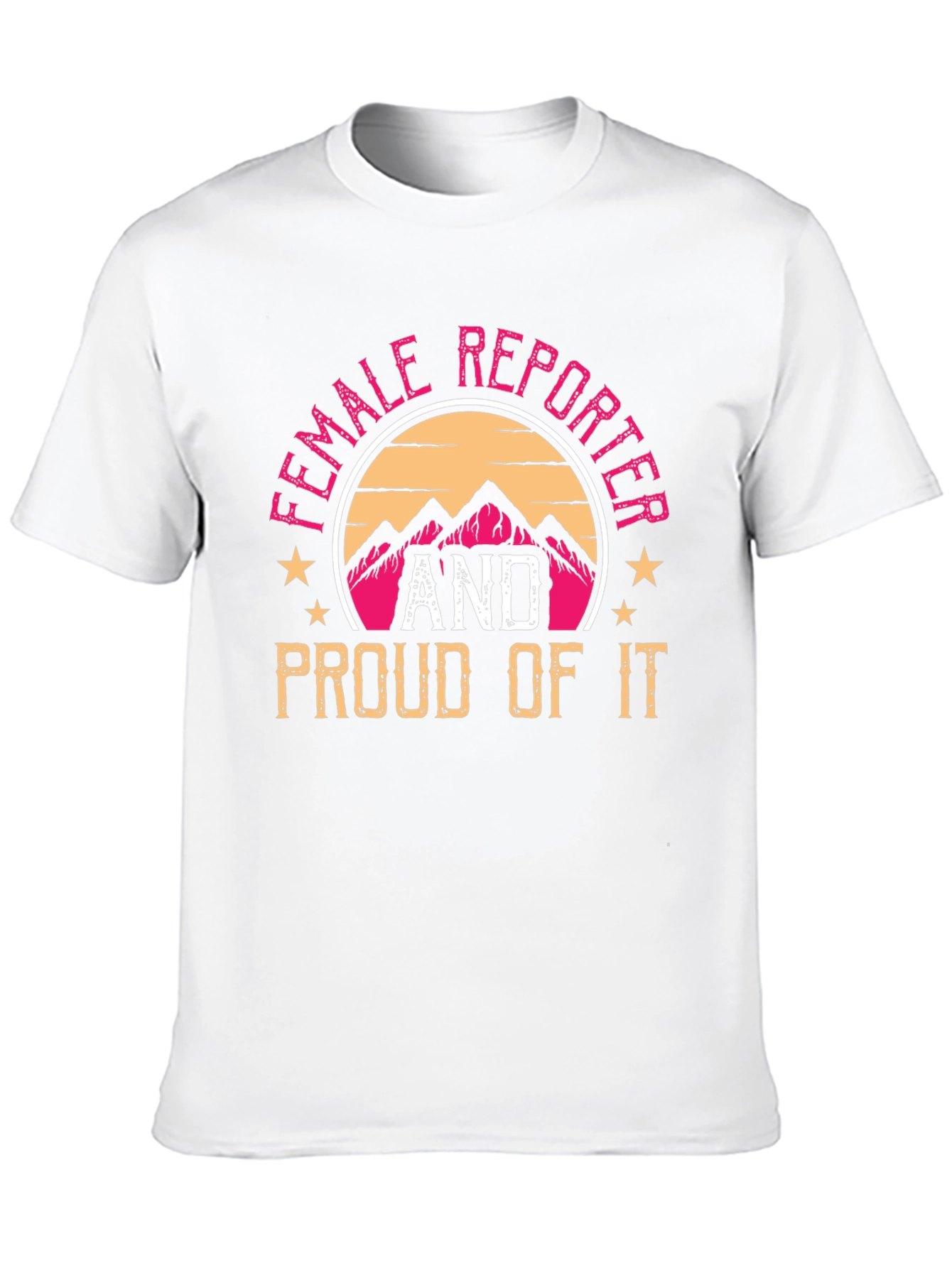 Black Female Reporter Pride T-Shirt view 10