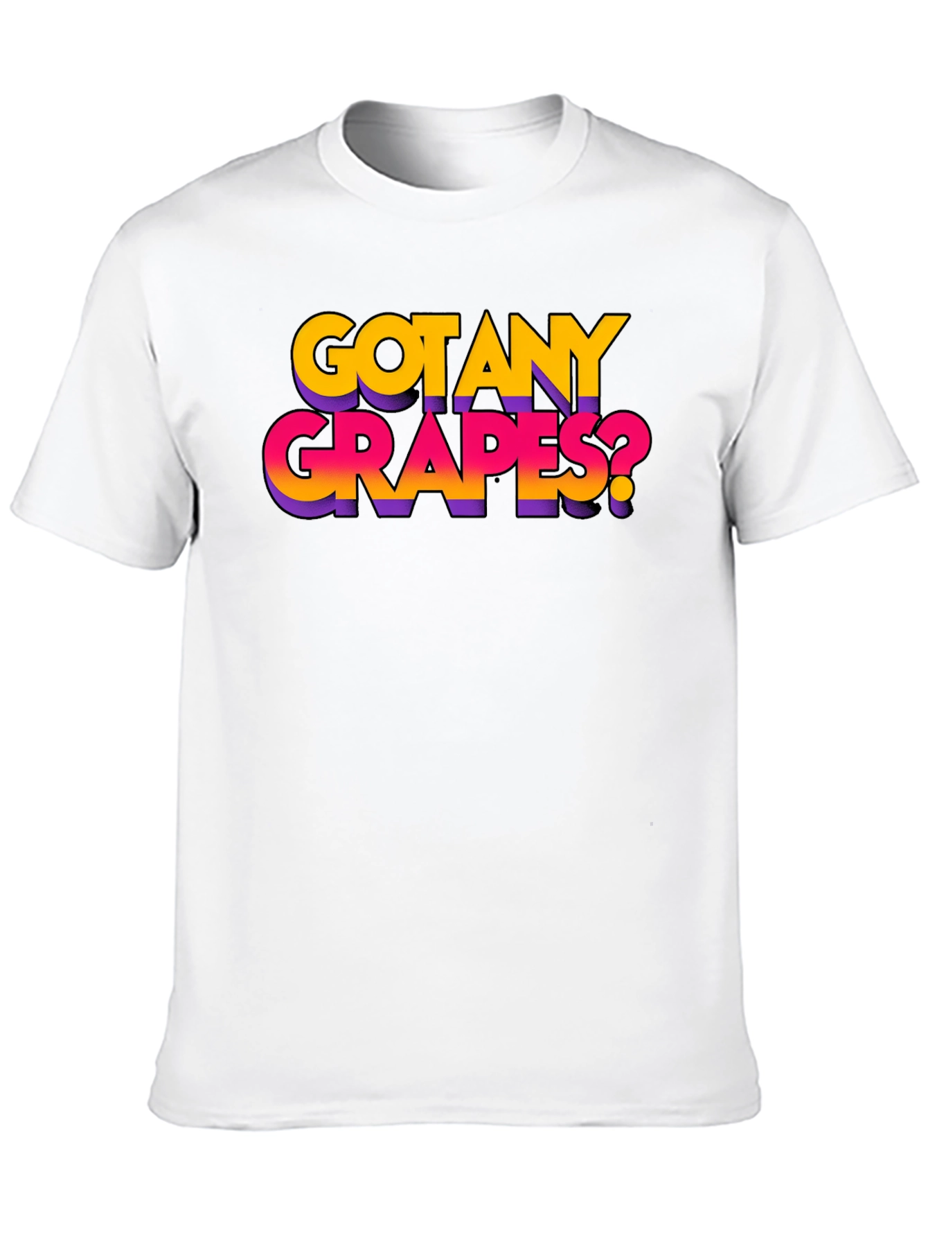 Black Got Any Grapes? Black Graphic T-Shirt view 10