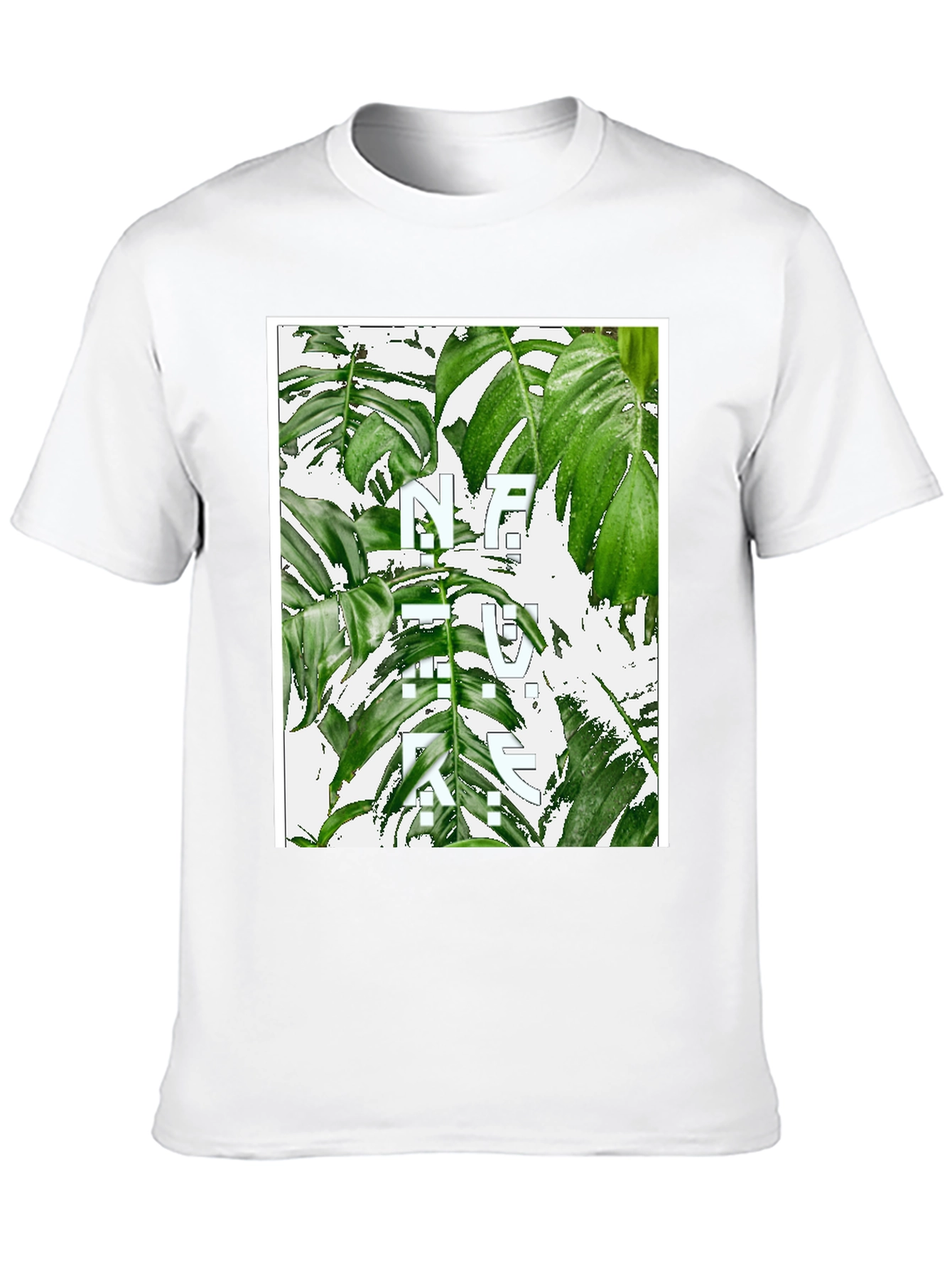 Black Nature Graphic T-Shirt - Modern Botanical Print view 10
