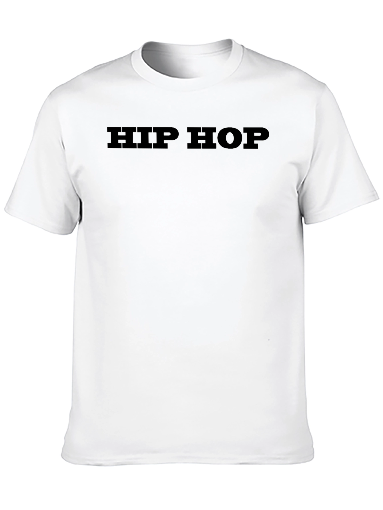 Black Men's Black "Hip Hop" Graphic Tee view 10