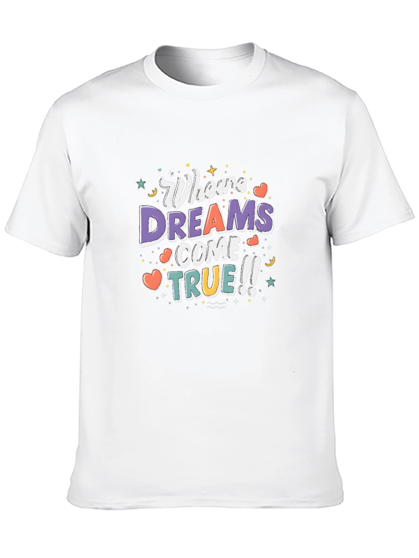 Black Dreams Come True Graphic T-Shirt - Black view 10
