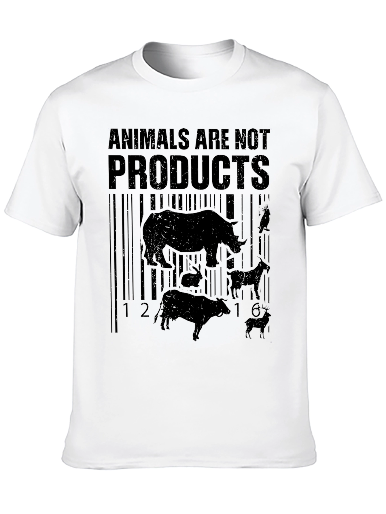 Black Animals Are Not Products Graphic Tee view 10