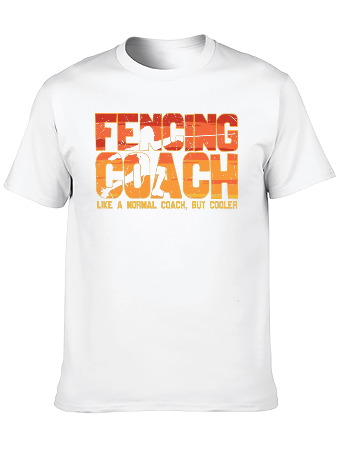 Black Fencing Coach T-Shirt - Like a Normal Coach But Cooler! view 10