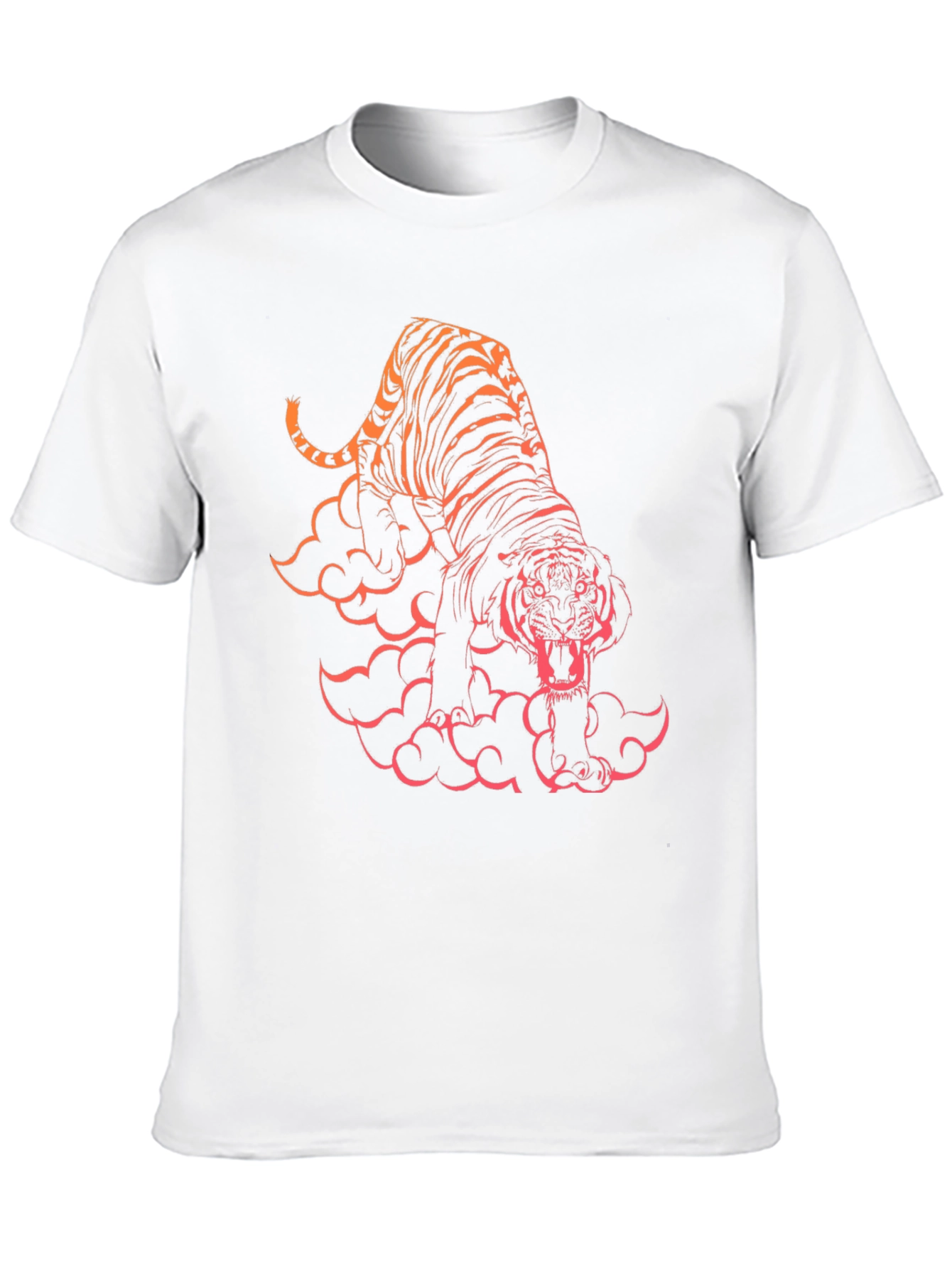Black Tiger Graphic Black T-Shirt view 10