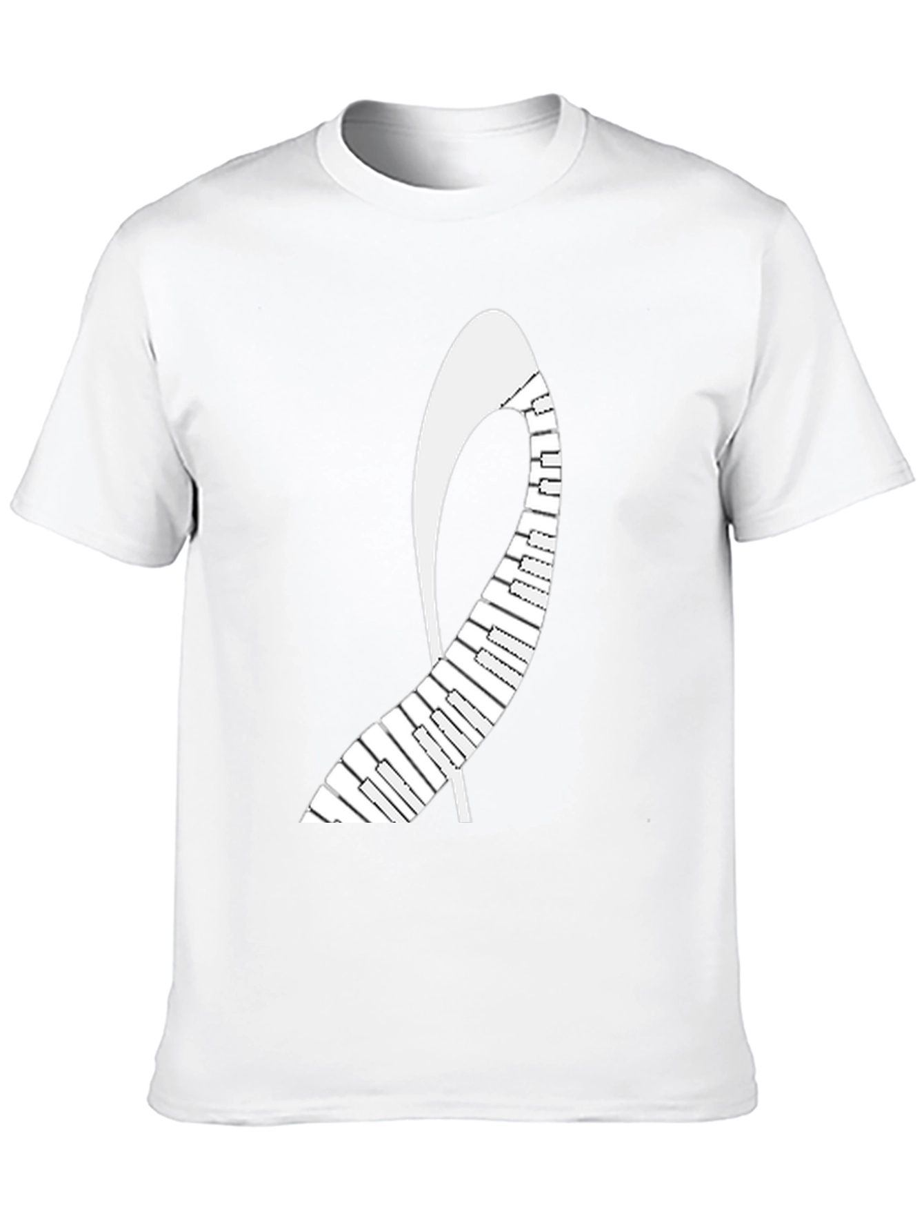 Black Piano Shoe T-Shirt - Music Lover's Tee view 10