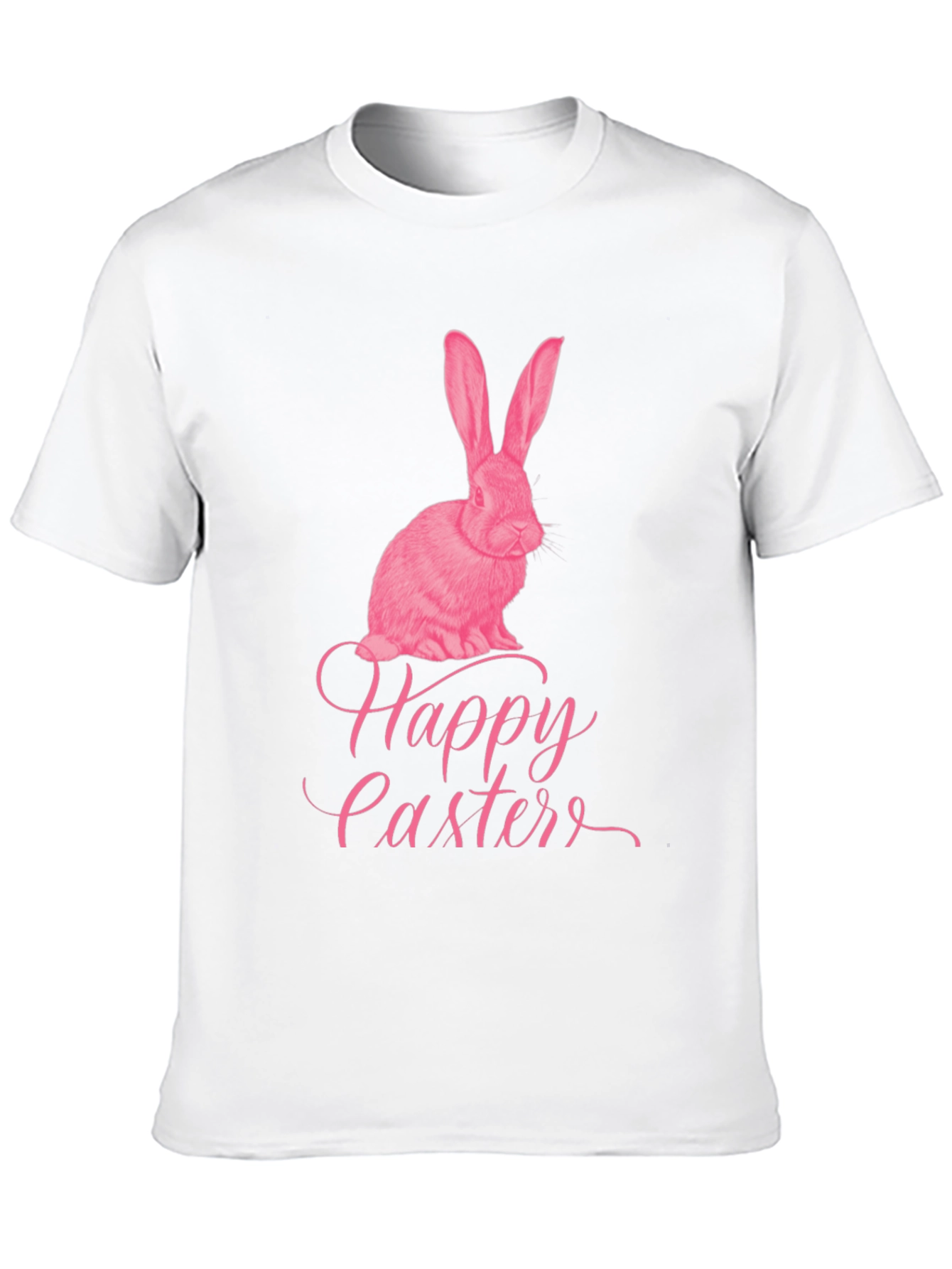 Black Happy Easter Bunny Graphic T-Shirt view 10