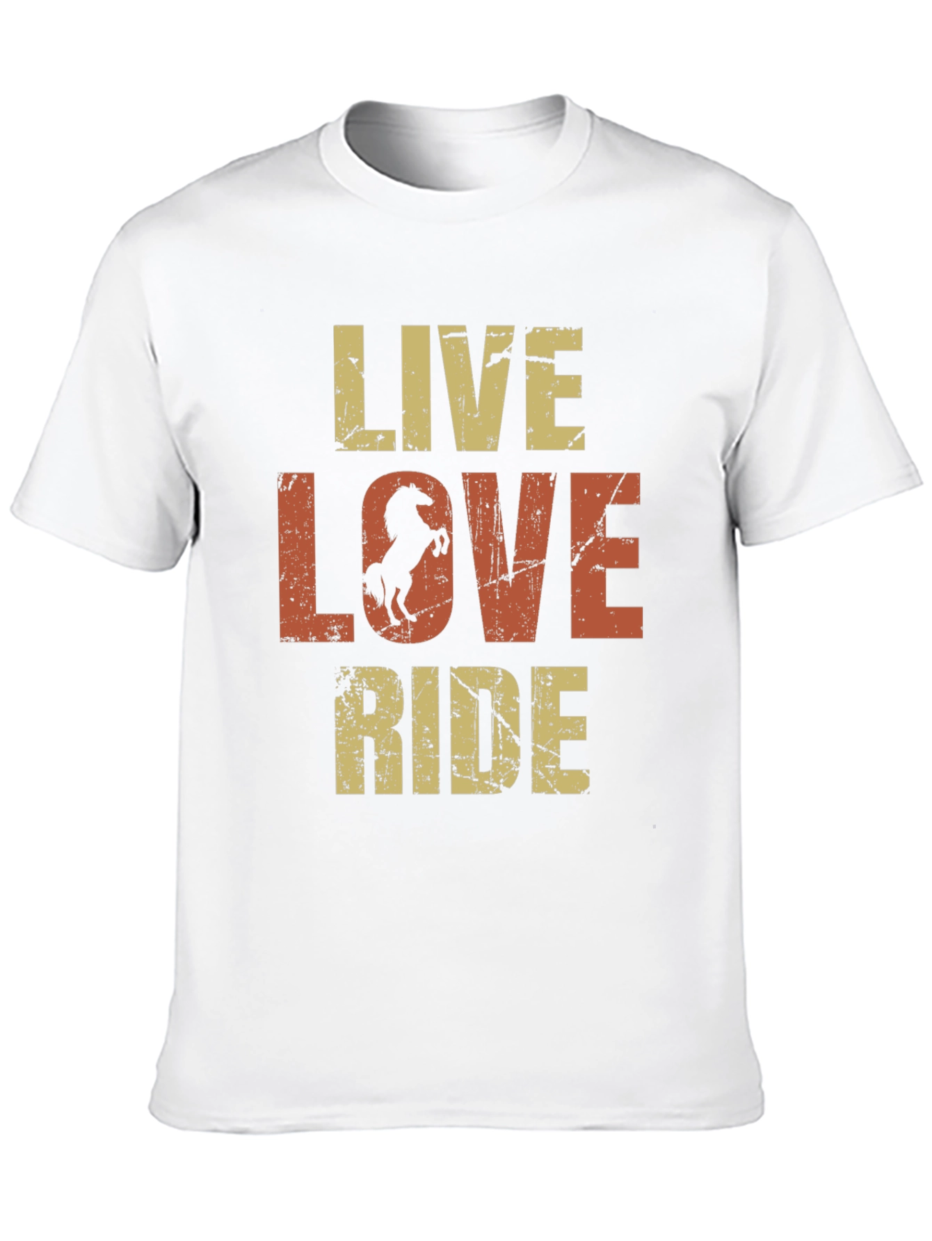 Black Live Love Ride Horse Graphic Tee view 10