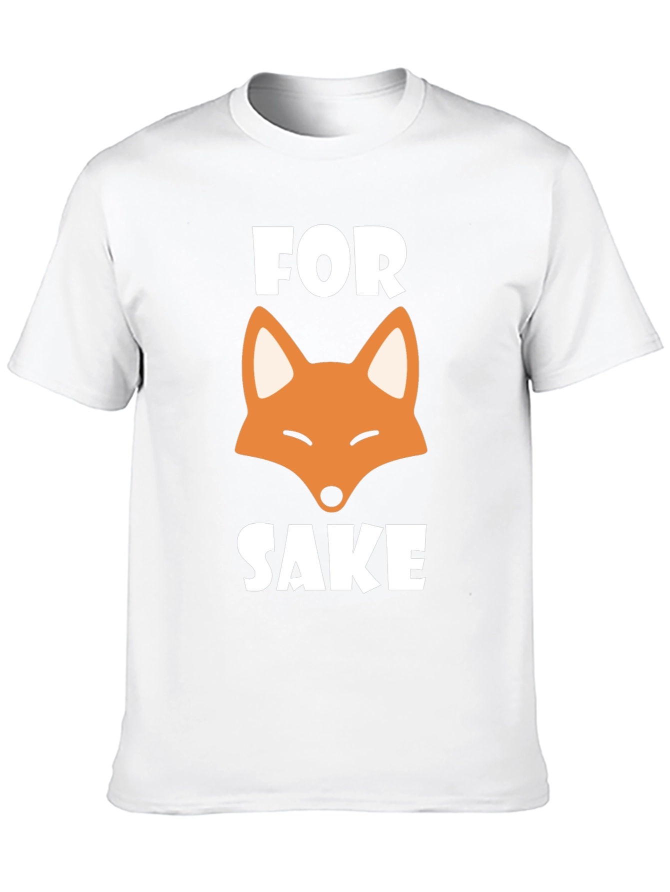 Black For Fox Sake T-Shirt - Funny Graphic Tee view 10