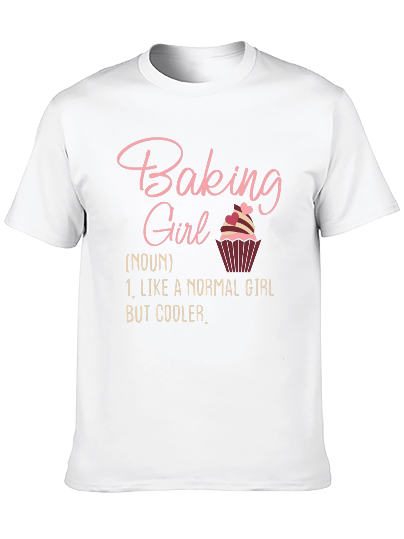 Black Baking Girl T-Shirt - Cool Baker Definition Tee view 10