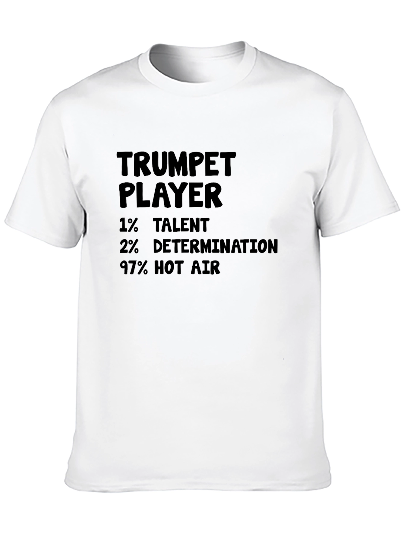 Black Trumpet Player Humor Graphic Tee view 10