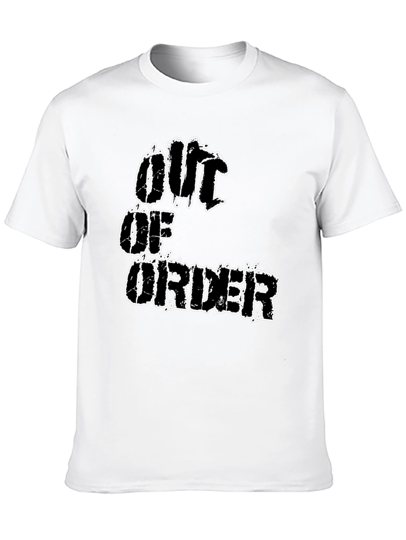 Black Out Of Order Graphic T-Shirt - Black view 10