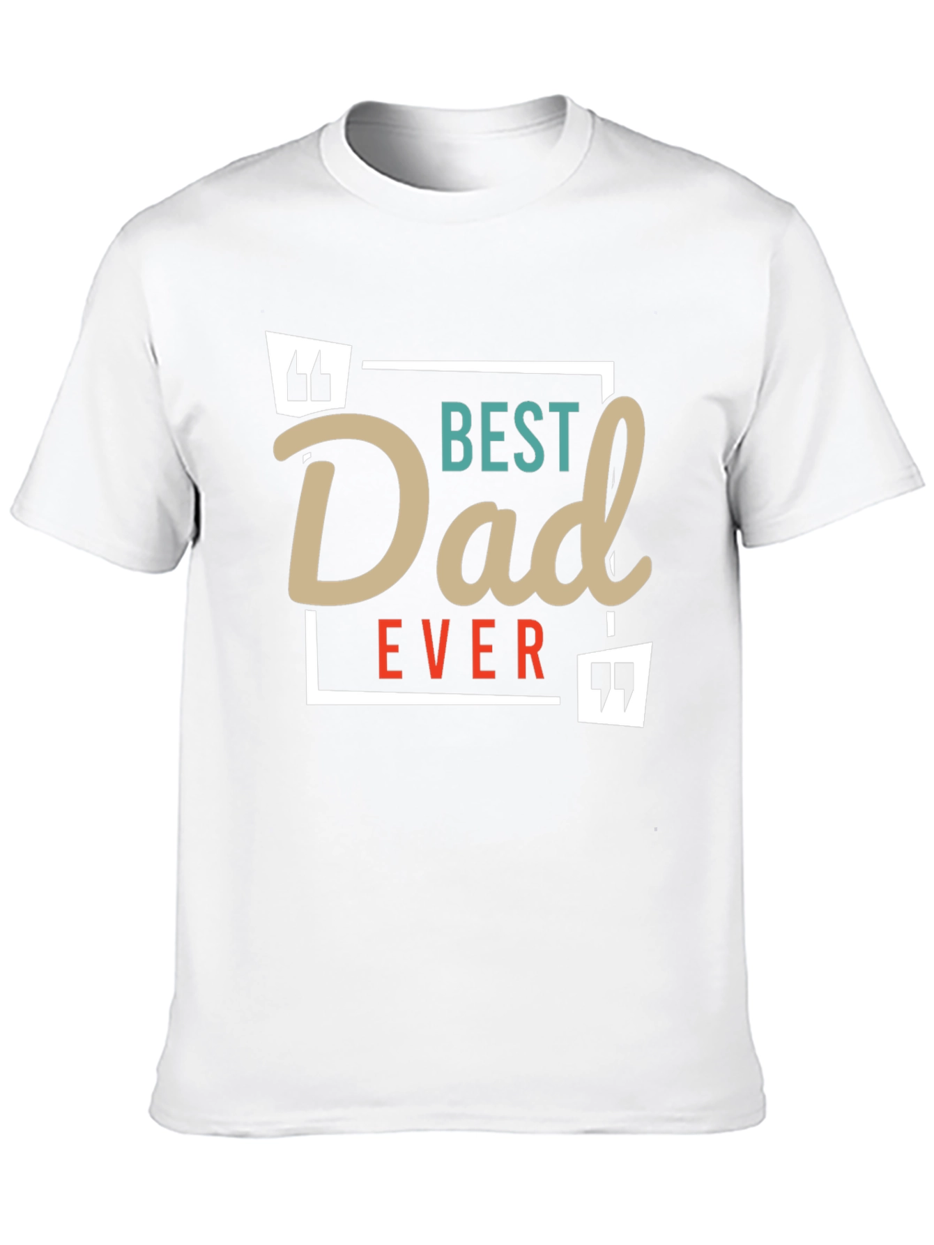 Black Best Dad Ever T-Shirt -  Black Cotton Blend Graphic Tee view 10