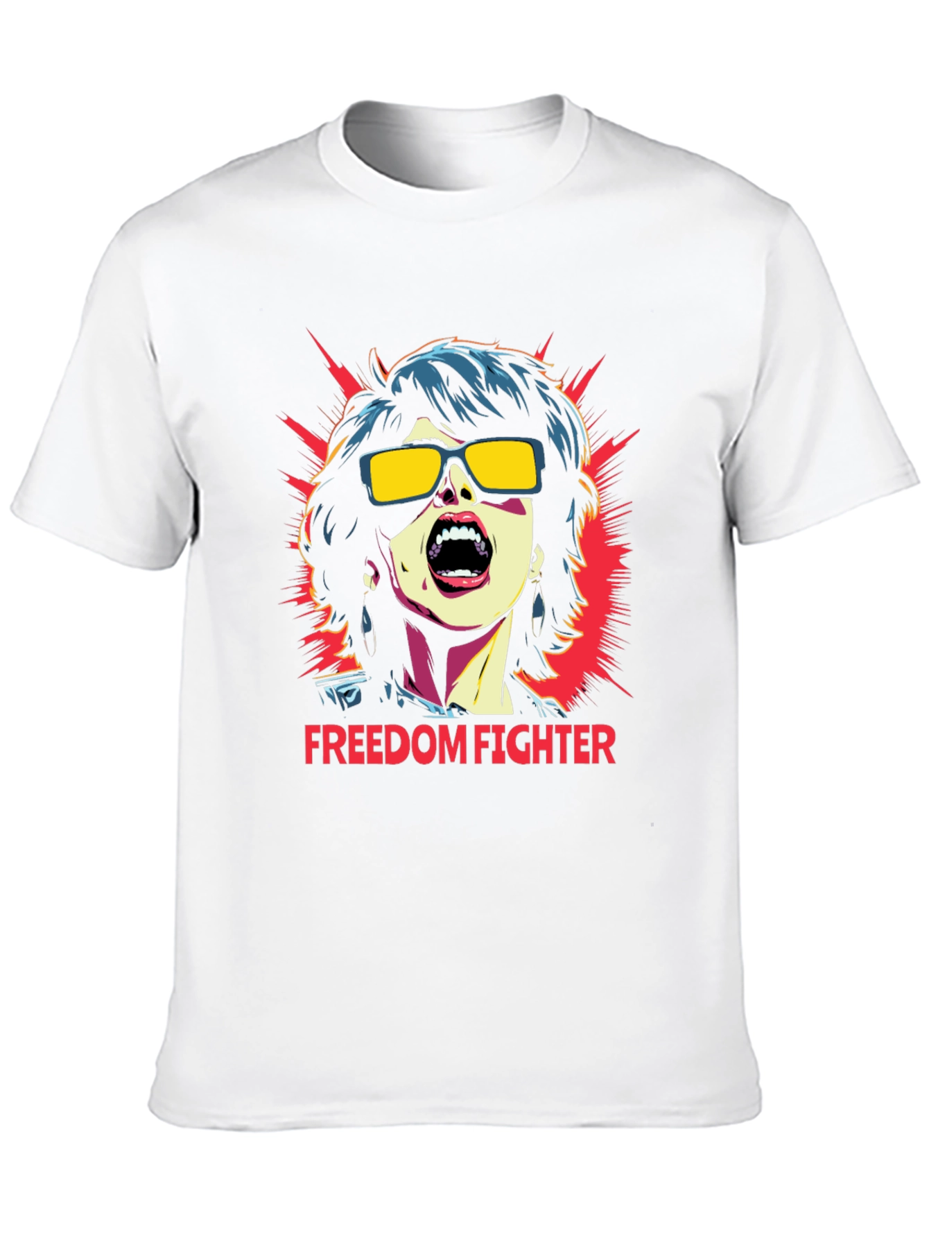 Black Freedom Fighter Graphic T-Shirt - Bold Statement Tee view 10