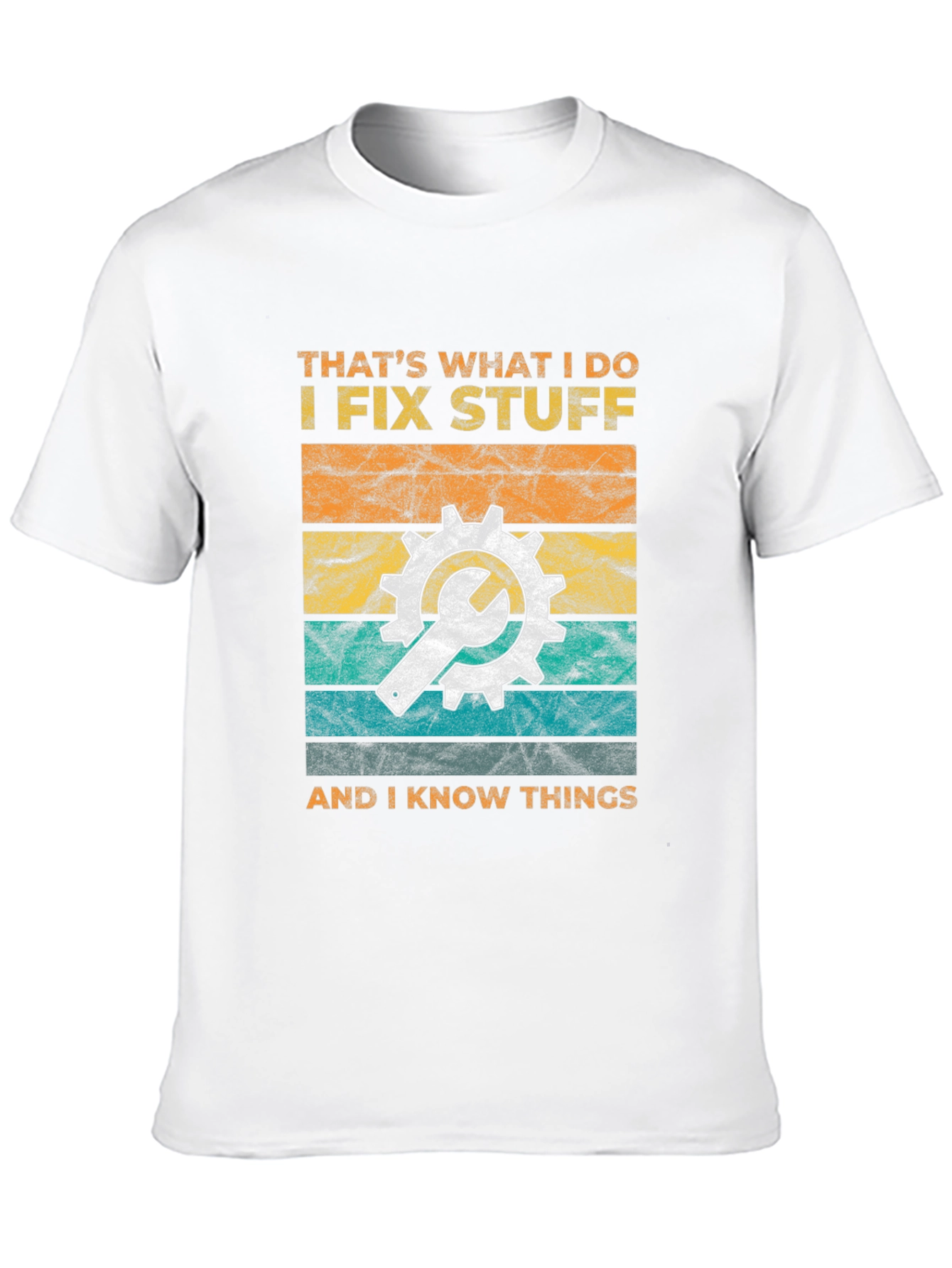 Black I Fix Stuff Graphic T-Shirt - Mechanic Humor Tee view 10