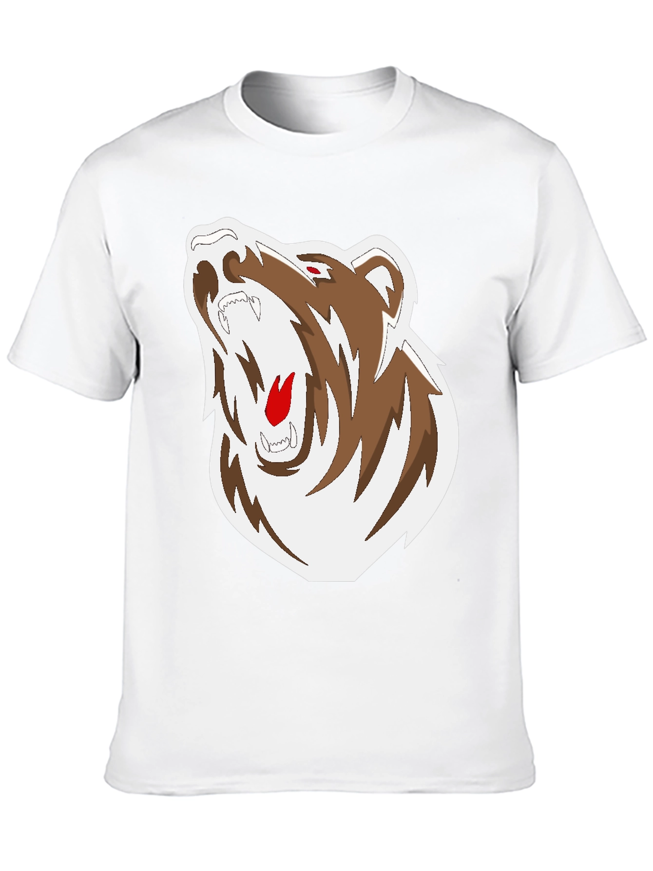 Black Black T-Shirt with Bear Graphic view 10