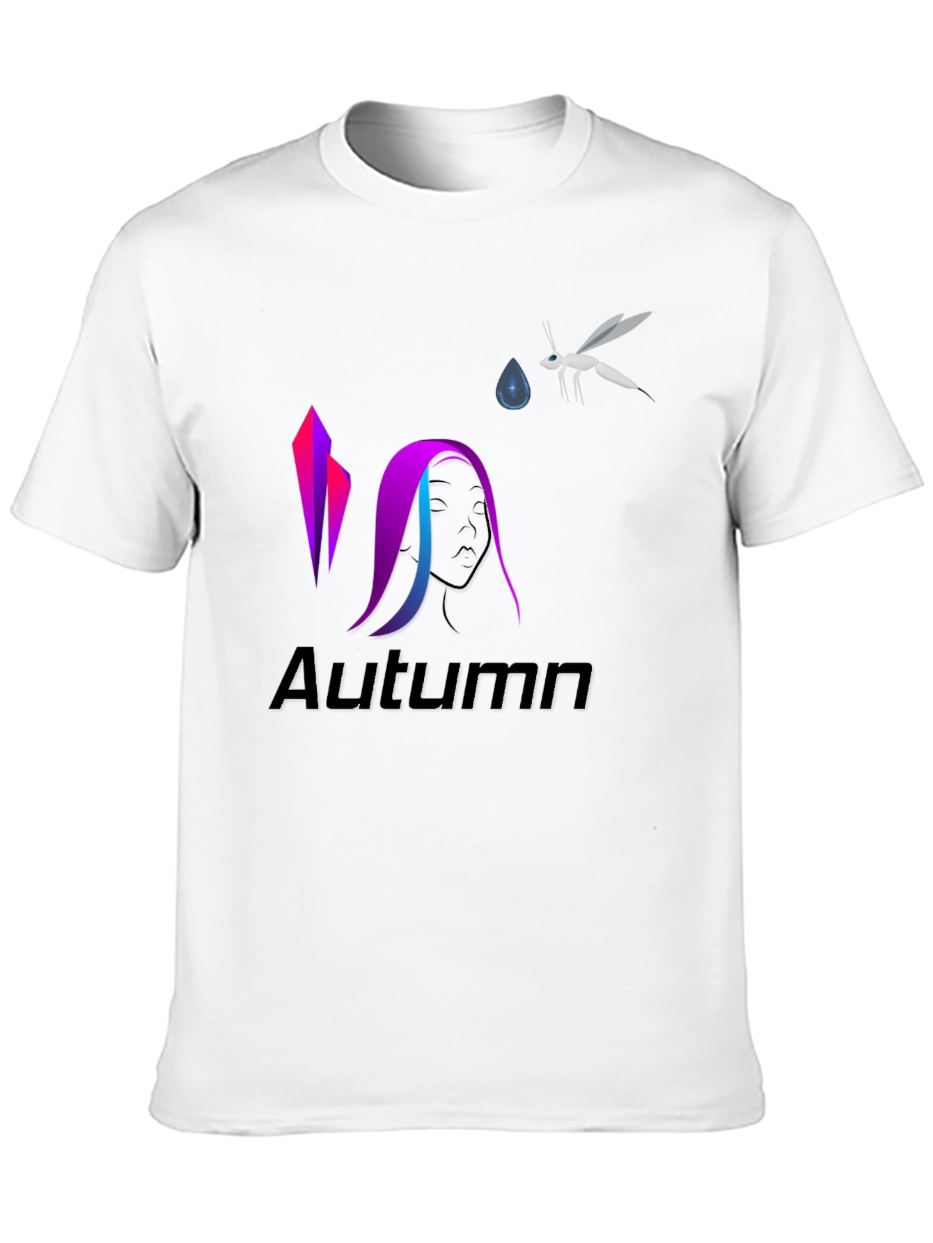 Black Autumn Graphic Tee - Stylish Casual Wear view 10