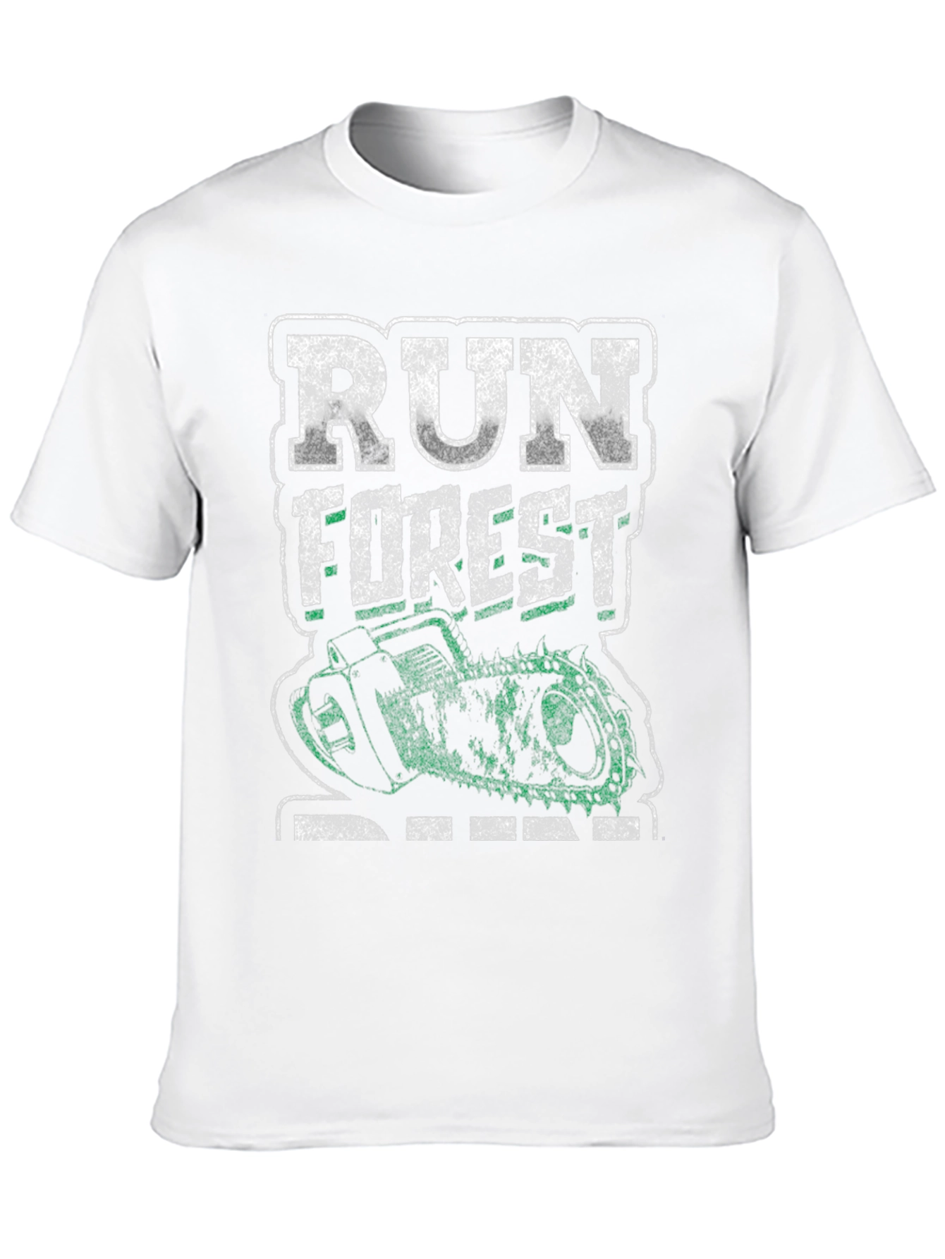 Black Run Forest Run T-Shirt - Unique Novelty Tee view 10