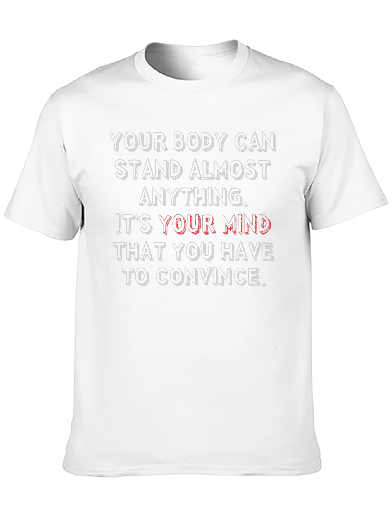 Black Motivational Graphic Tee - Body & Mind view 10