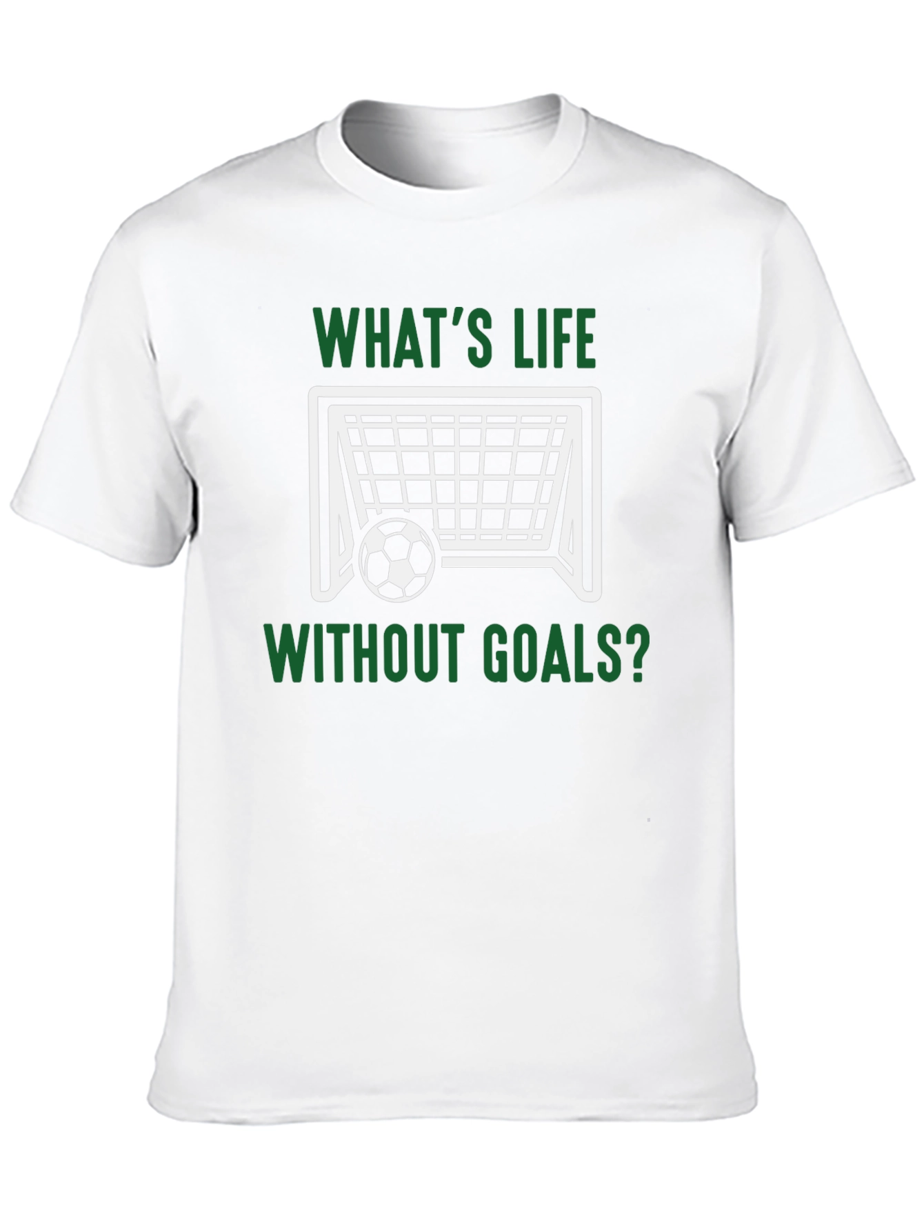 Black What's Life Without Goals? T-Shirt view 10