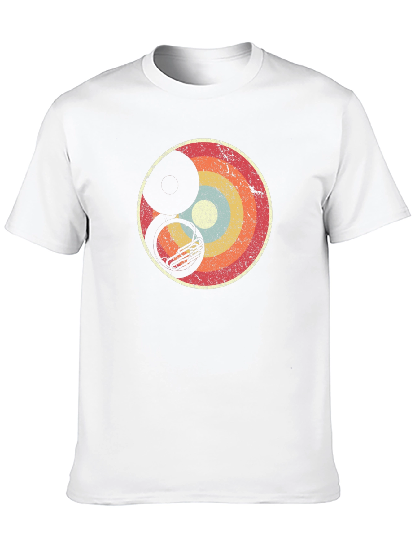 Black Retro Tuba Eclipse Graphic Tee view 10
