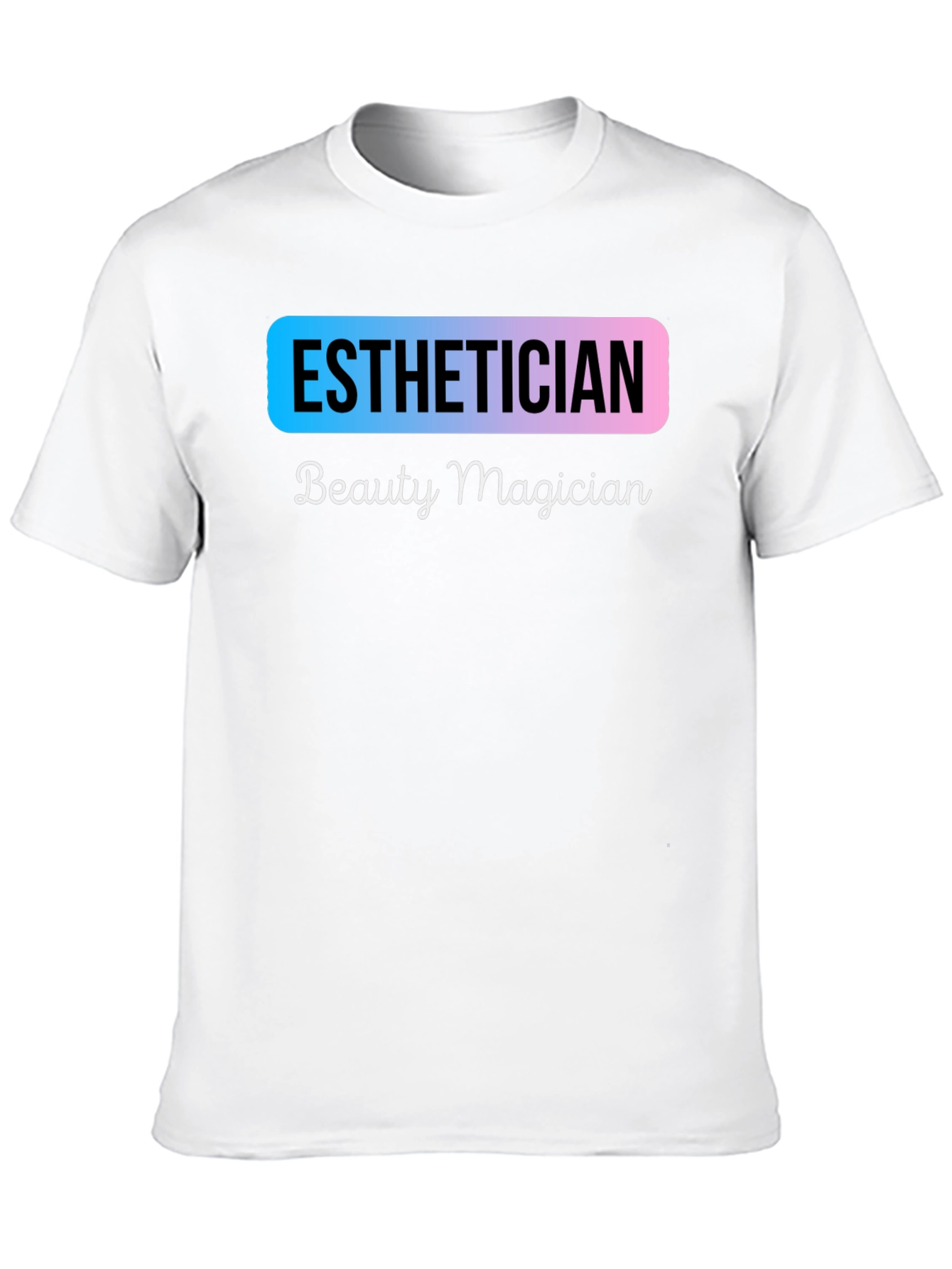 Black Esthetician Beauty Magician Black T-Shirt view 10
