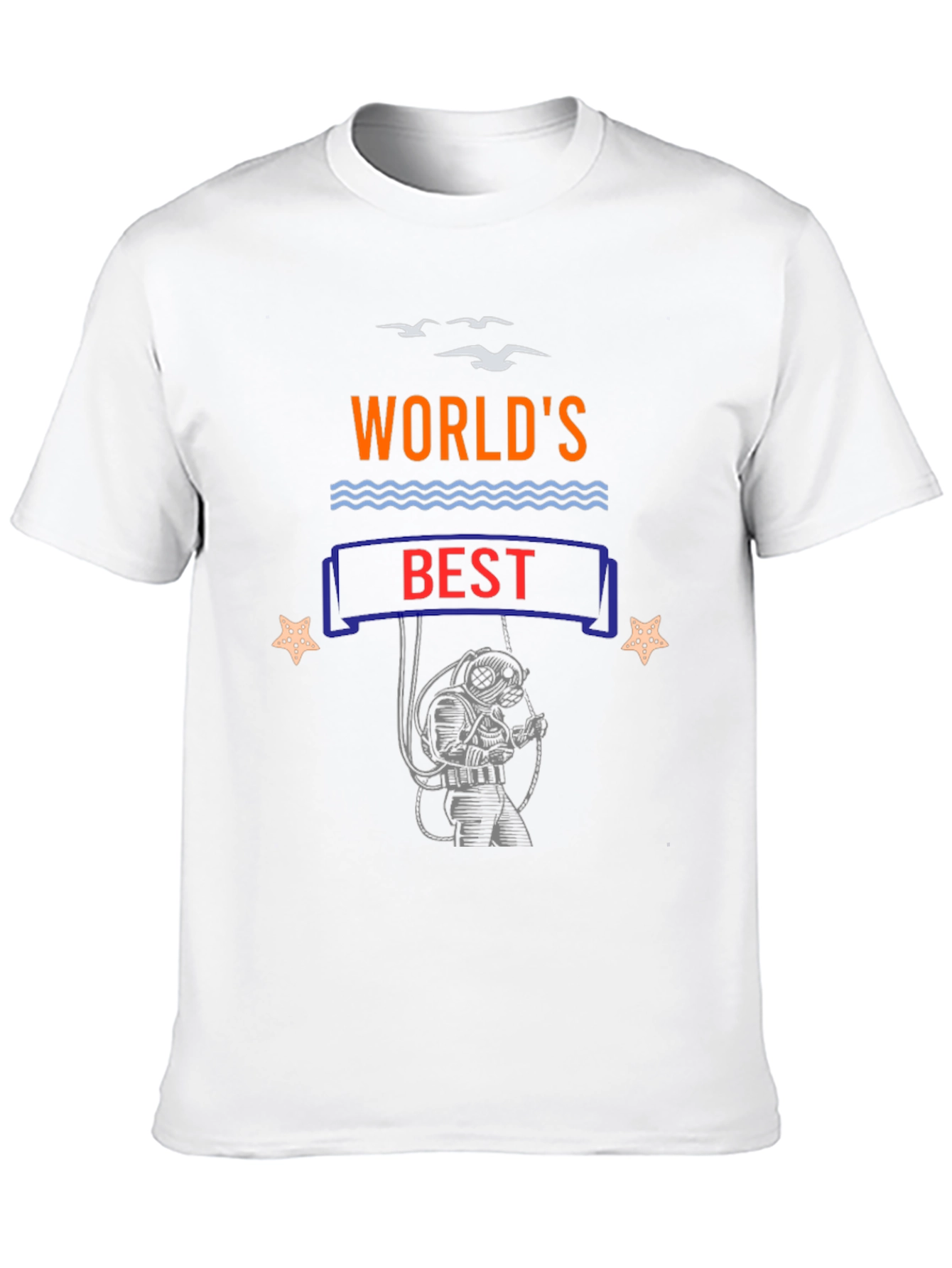 Black World's Best Diver Black T-Shirt view 10