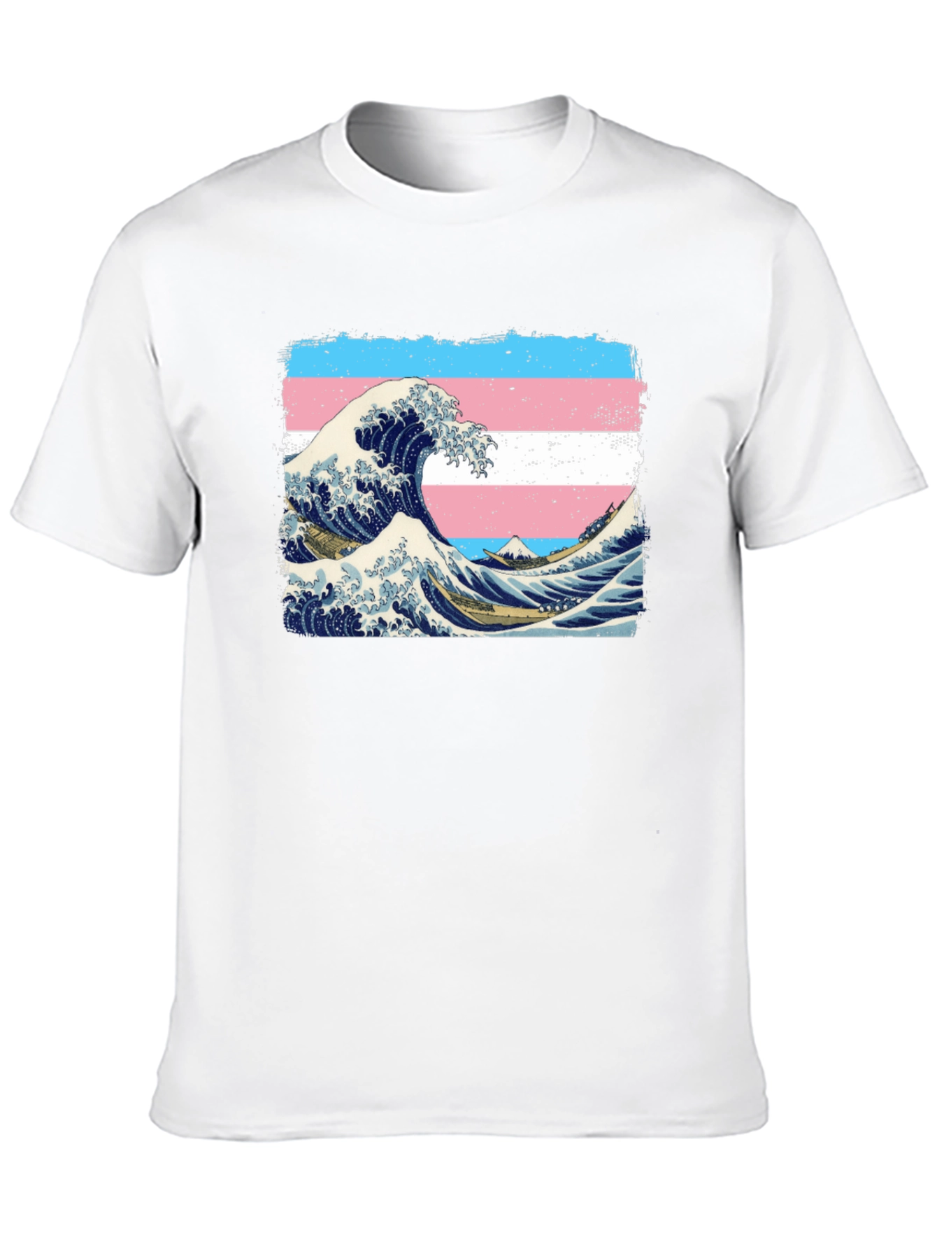 Black Transgender Wave T-Shirt view 10