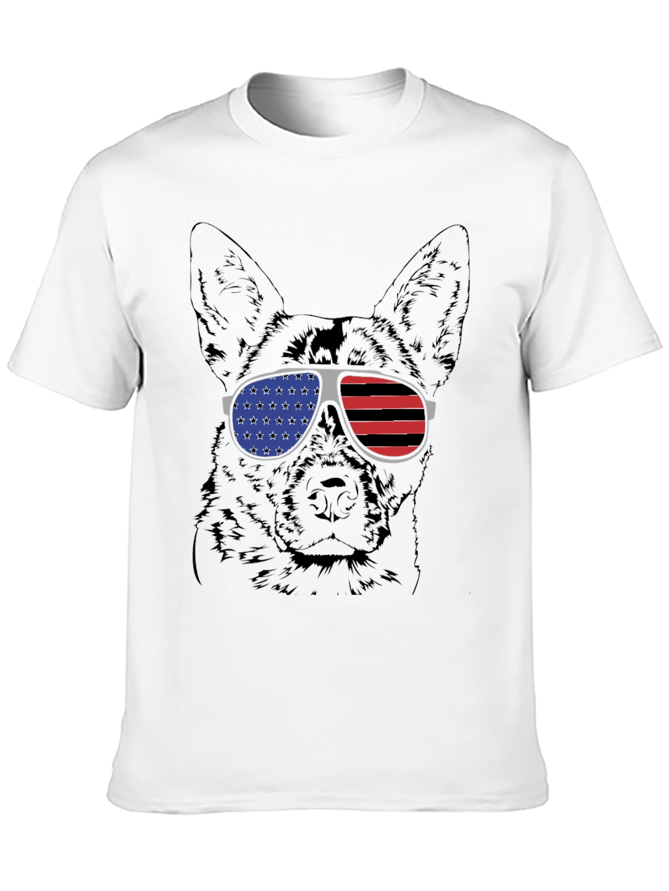Patriotic Dog Graphic Tee - 10