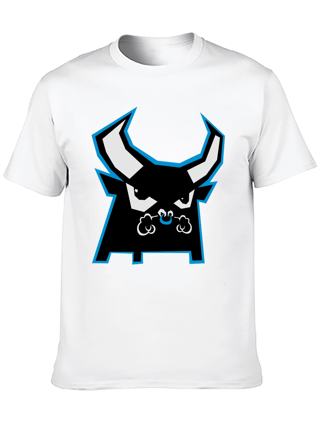 Black Bold Bull Graphic Tee - Black Cotton Casual Wear view 10
